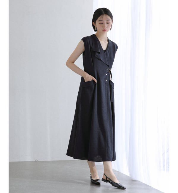  「《追加》【洗える】アシメラペルツイルワンピース」|ワンピース|