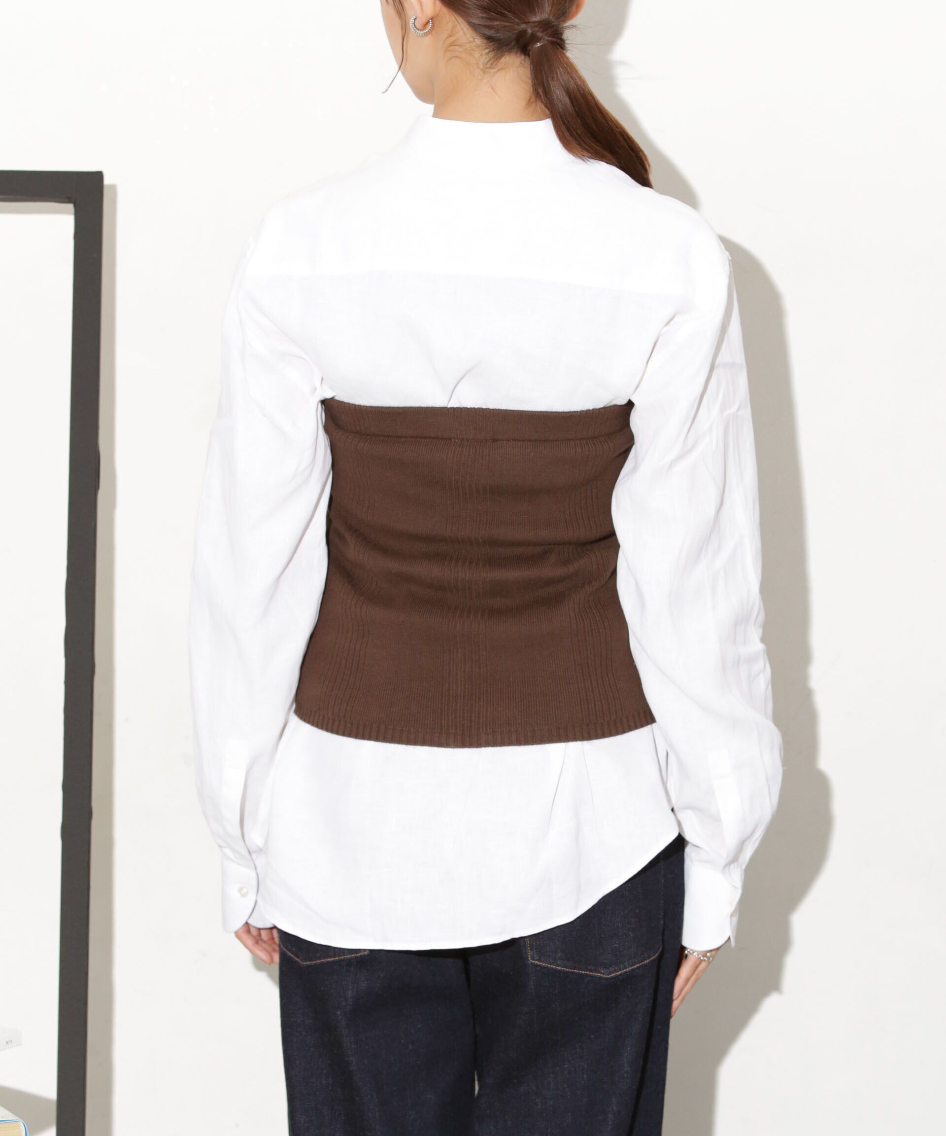 nano･universe「Robert P. Miller/別注 ニットカップ付ビスチェ」|ニット・セーター|