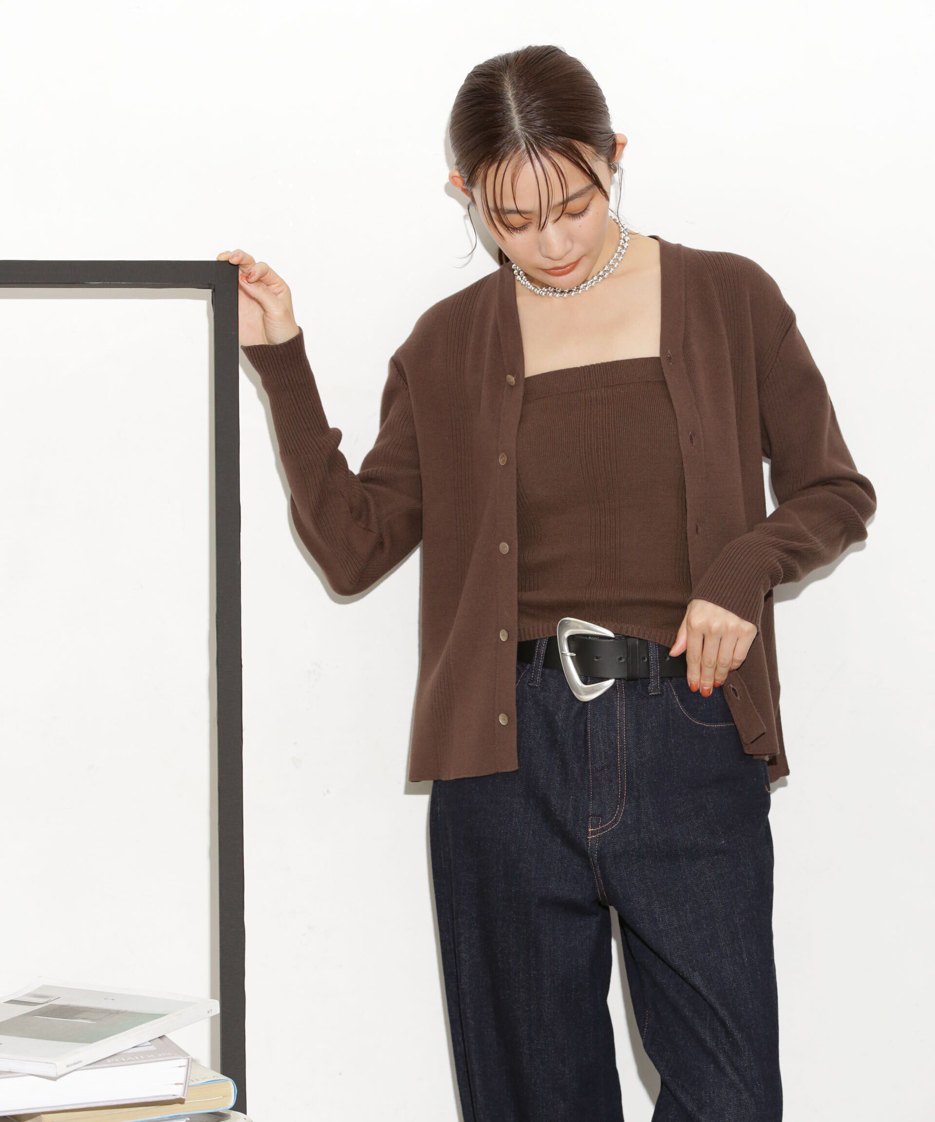 nano･universe「Robert P. Miller/別注 ニットカップ付ビスチェ」|ニット・セーター|