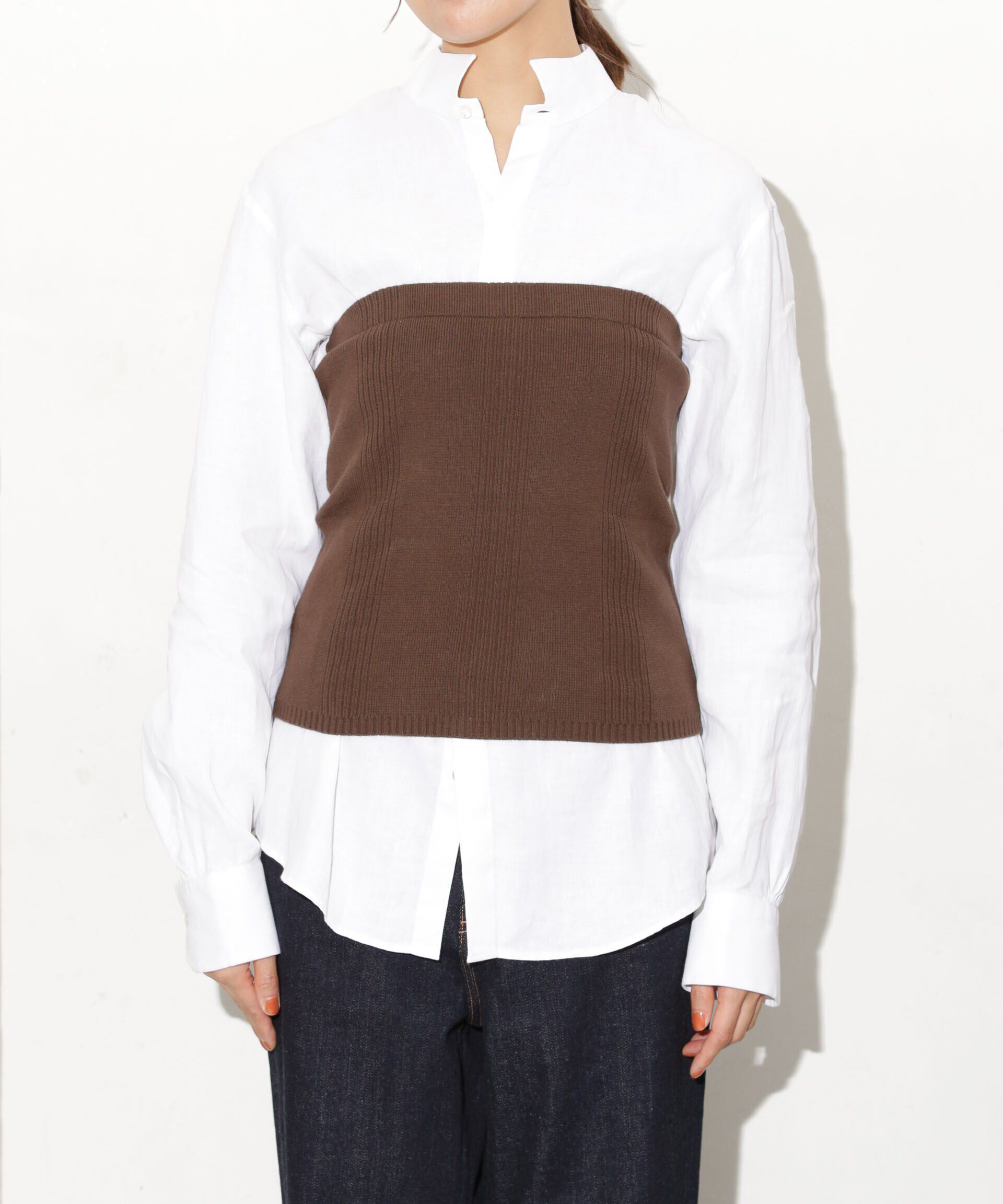 nano･universe「Robert P. Miller/別注 ニットカップ付ビスチェ」|ニット・セーター|