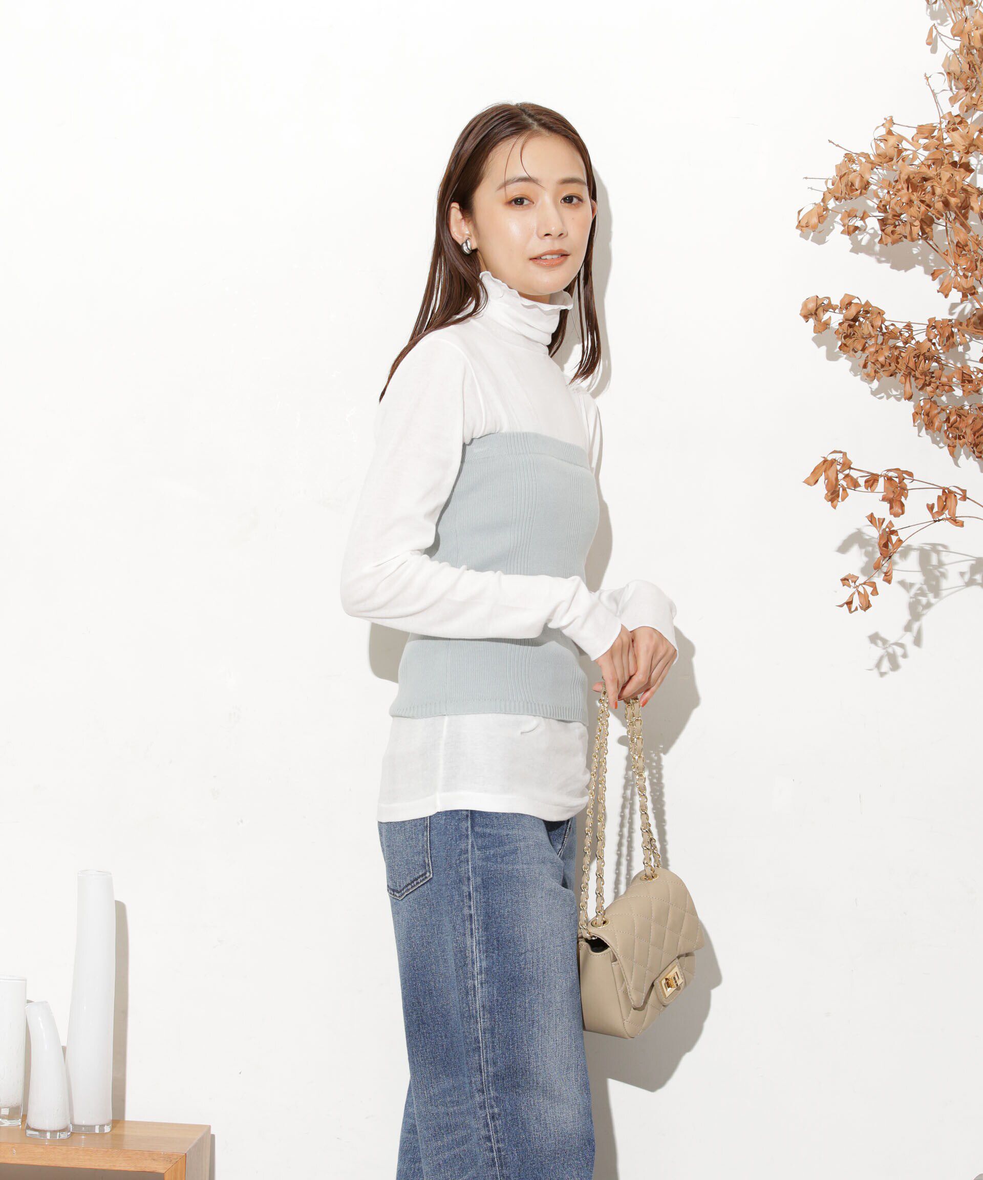 nano･universe「Robert P. Miller/別注 ニットカップ付ビスチェ」|ニット・セーター|