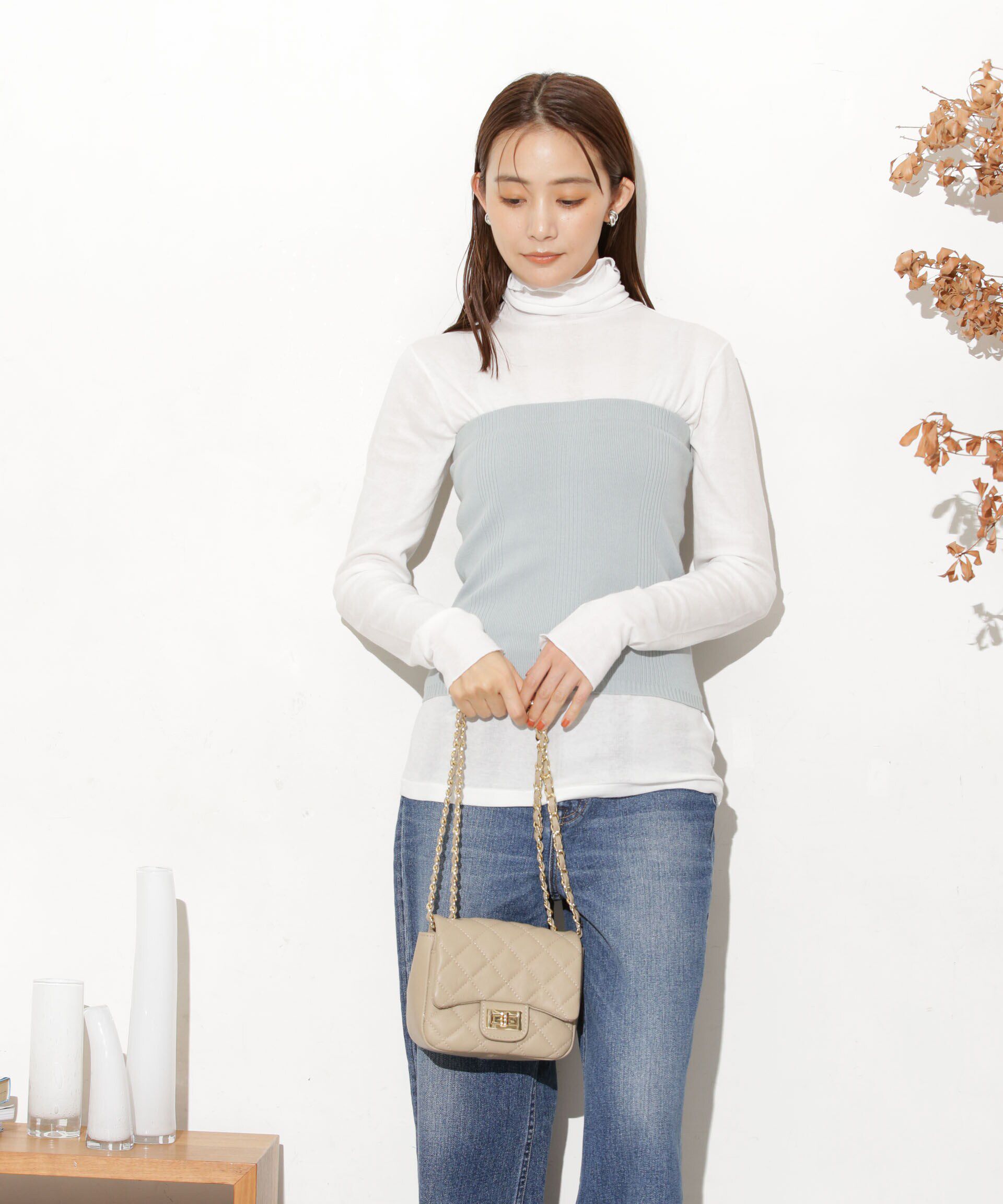 nano･universe「Robert P. Miller/別注 ニットカップ付ビスチェ」|ニット・セーター|