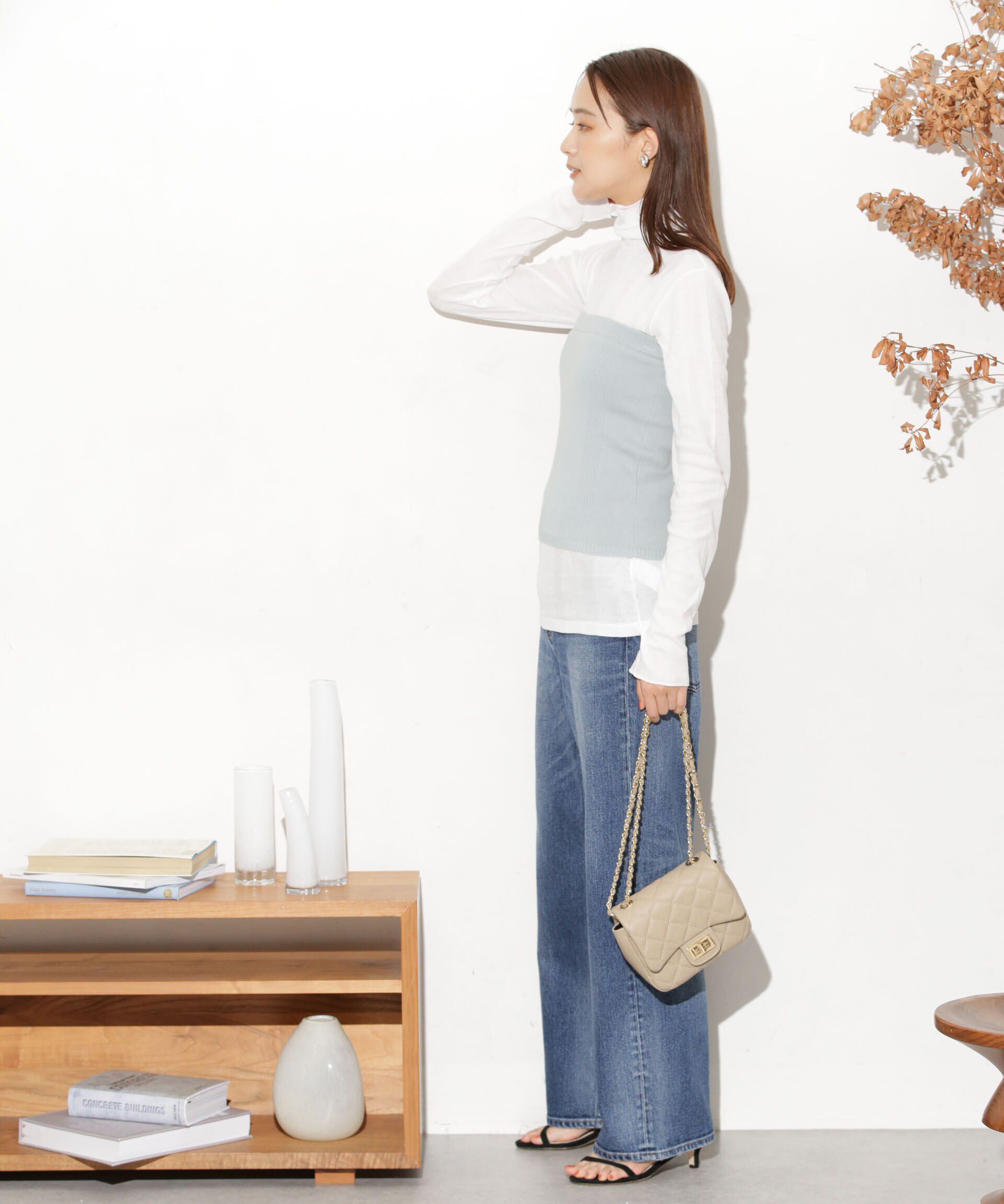 nano･universe「Robert P. Miller/別注 ニットカップ付ビスチェ」|ニット・セーター|