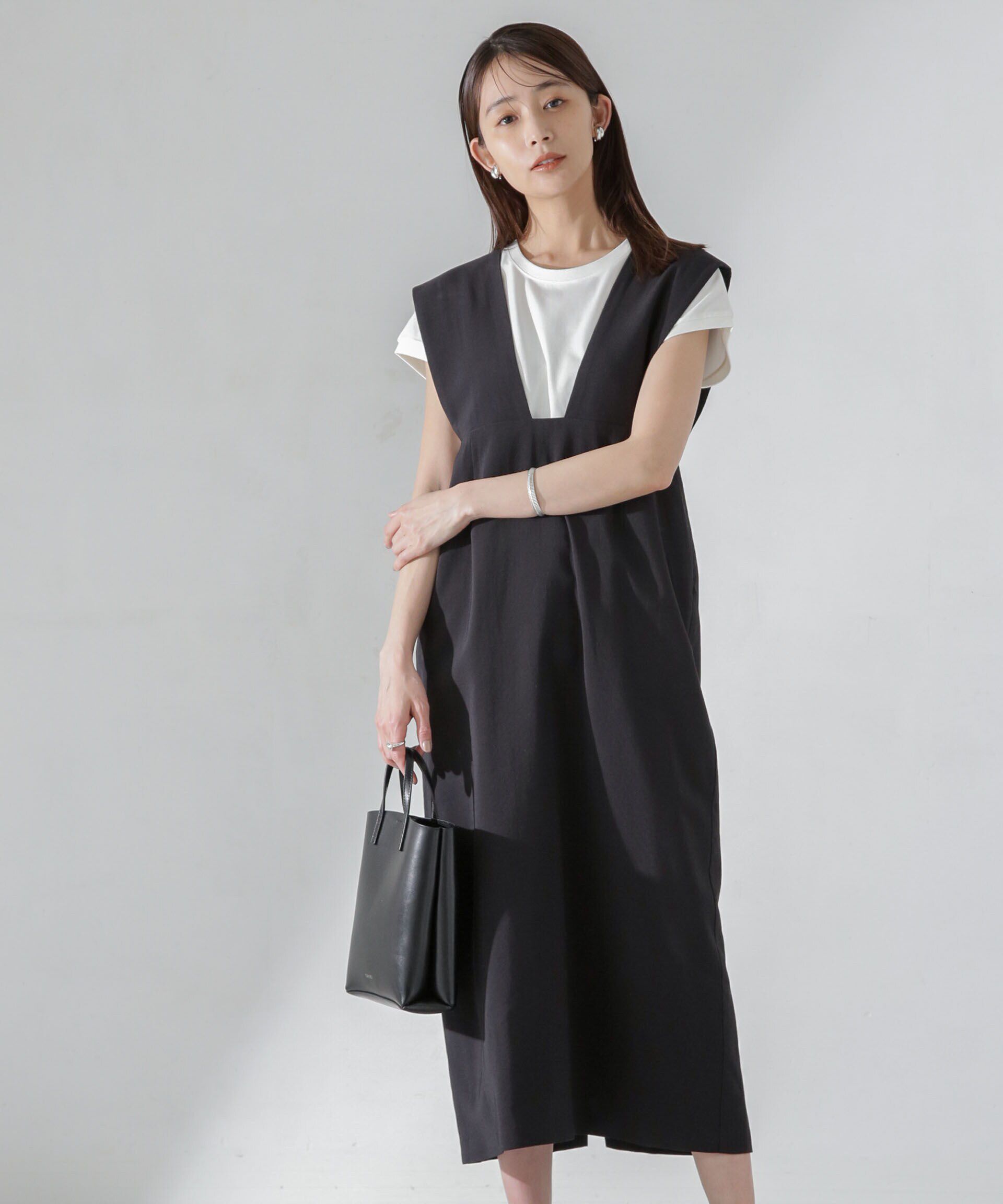 nano･universe「Iラインジャンパースカート」|ワンピース|