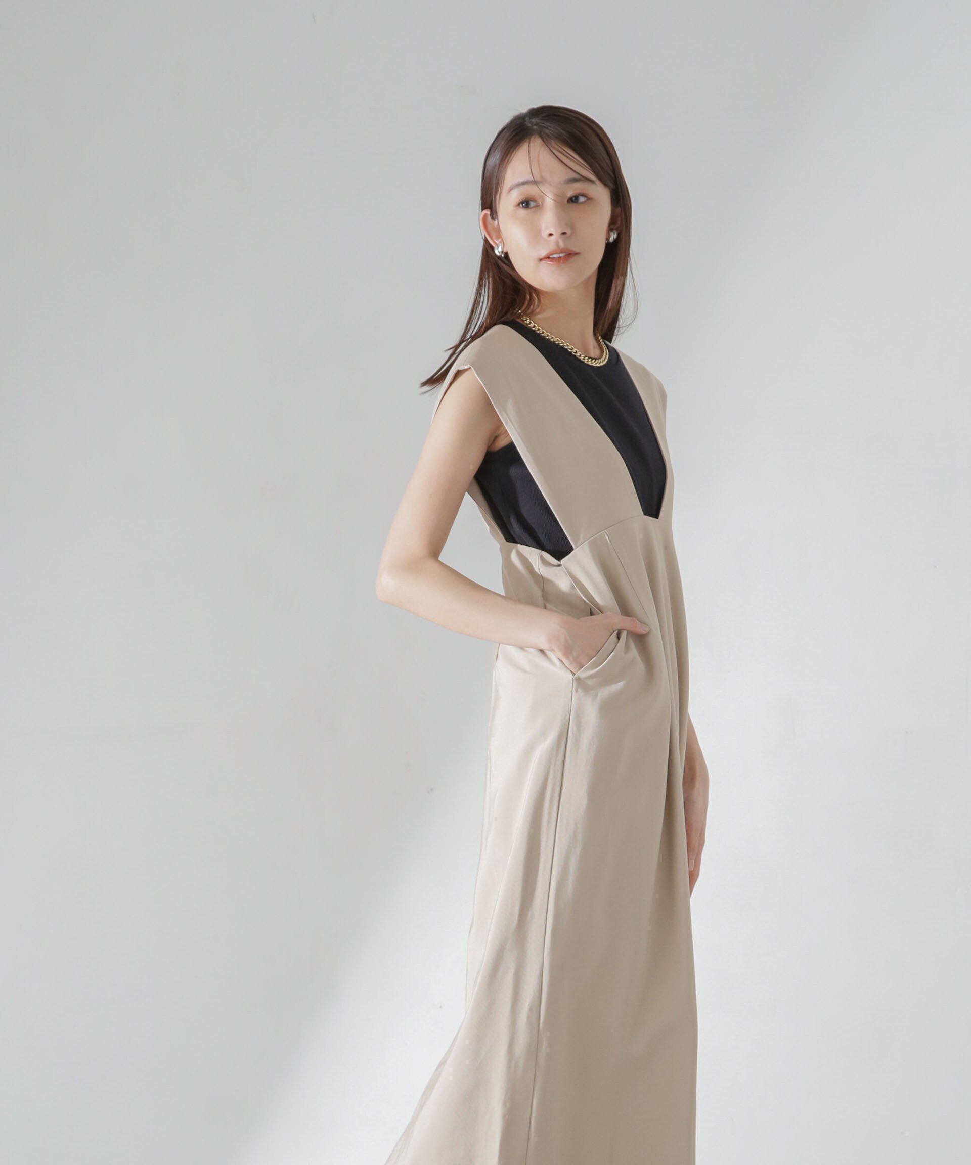 nano･universe「Iラインジャンパースカート」|ワンピース|