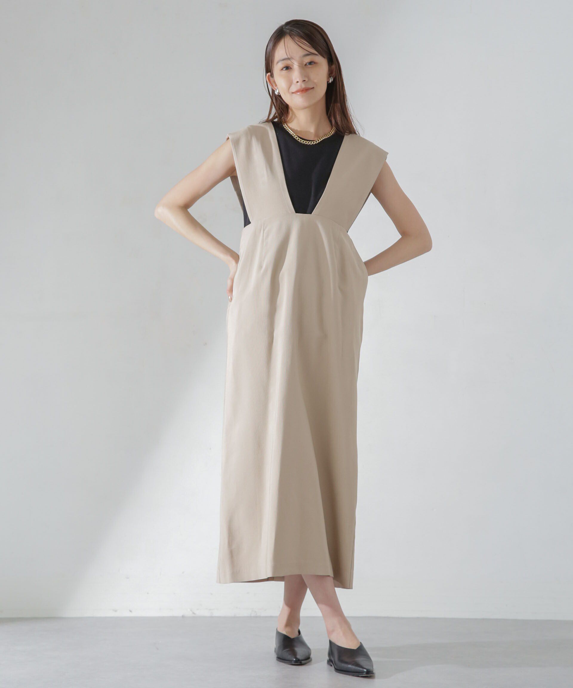 nano･universe「Iラインジャンパースカート」|ワンピース|