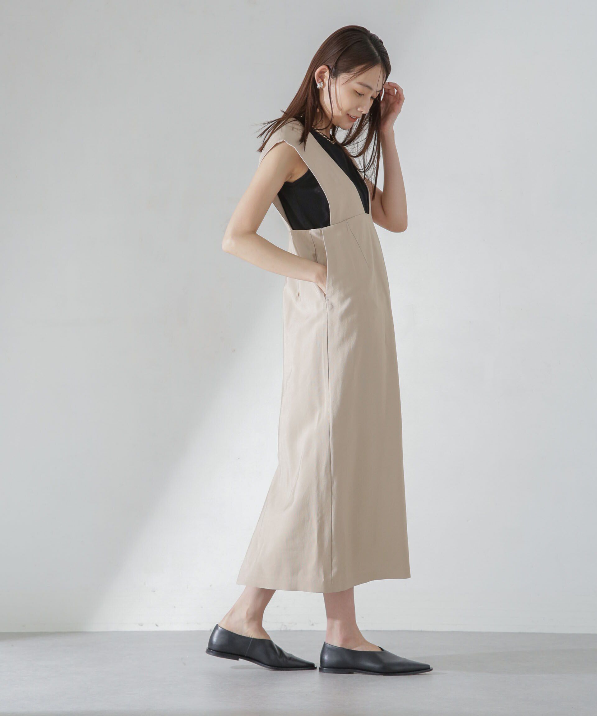 nano･universe「Iラインジャンパースカート」|ワンピース|