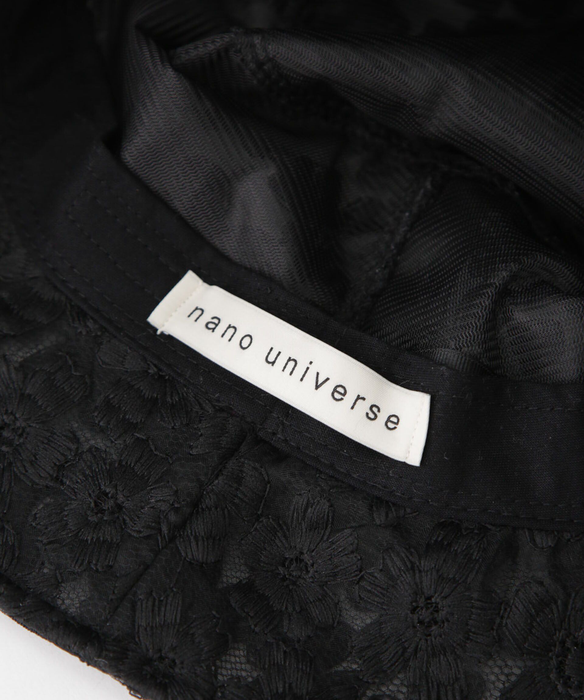 nano･universe「レースバケットハット」|キャップ・キャスケット|