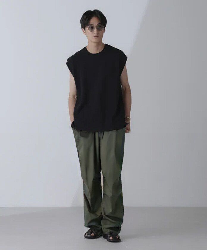 nano･universe「14ゲージミラノリブニット タンクトップ(手洗い可能)」|ニット・セーター|