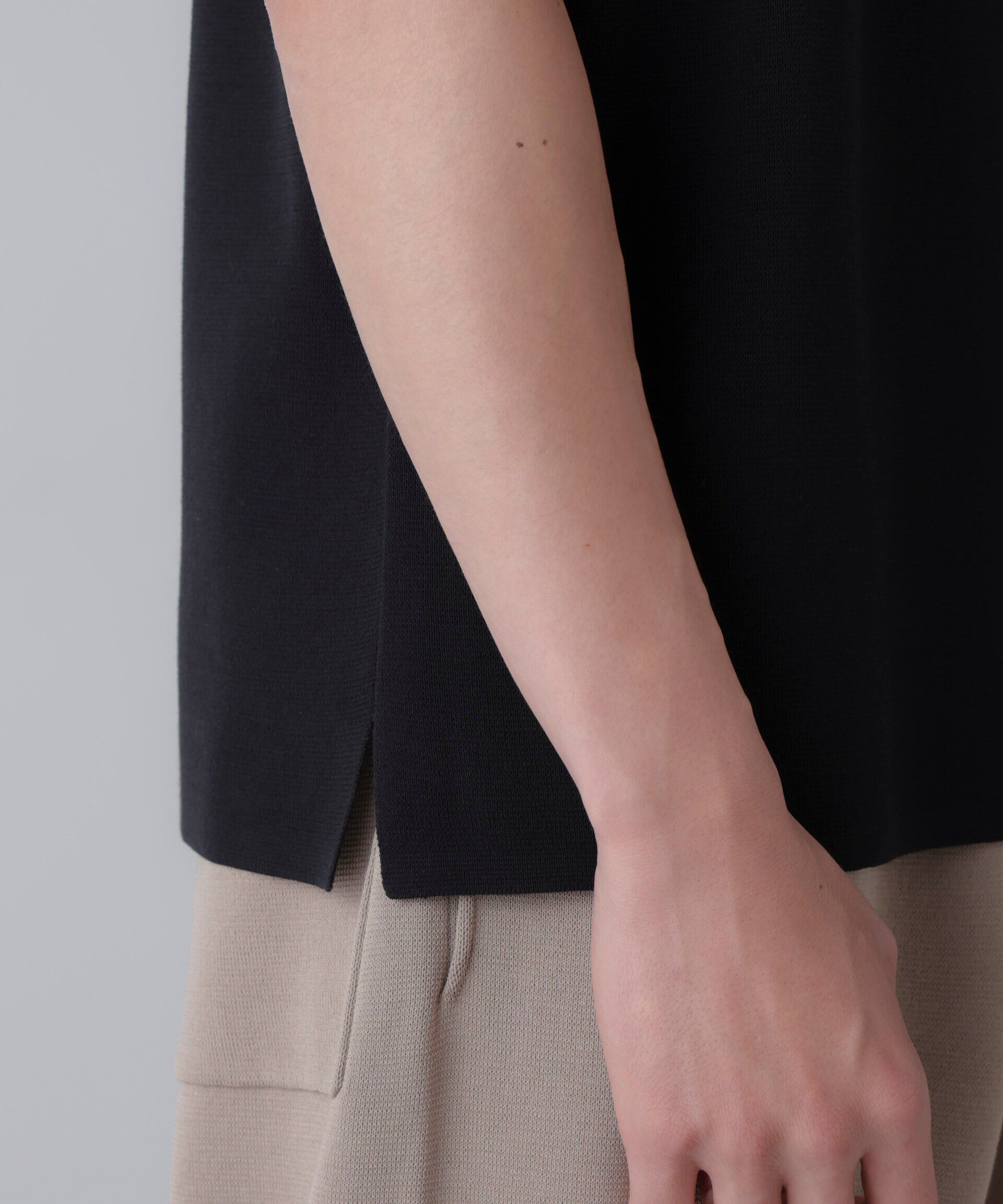 nano･universe「14ゲージミラノリブニット タンクトップ(手洗い可能)」|ニット・セーター|