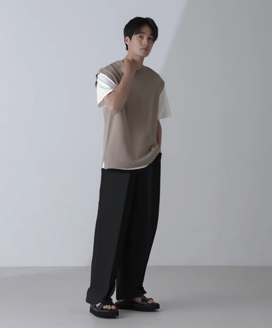 nano･universe「14ゲージミラノリブニット タンクトップ(手洗い可能)」|ニット・セーター|