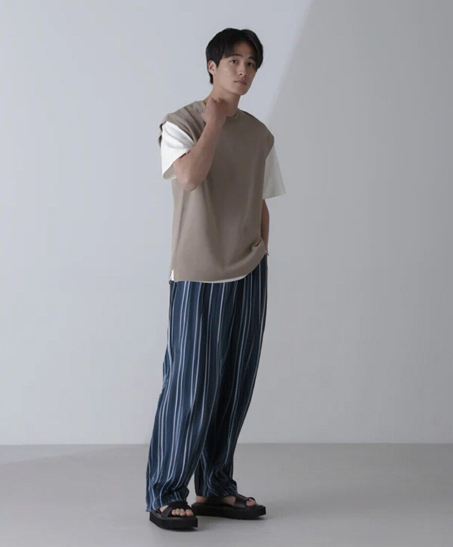 nano･universe「14ゲージミラノリブニット タンクトップ(手洗い可能)」|ニット・セーター|