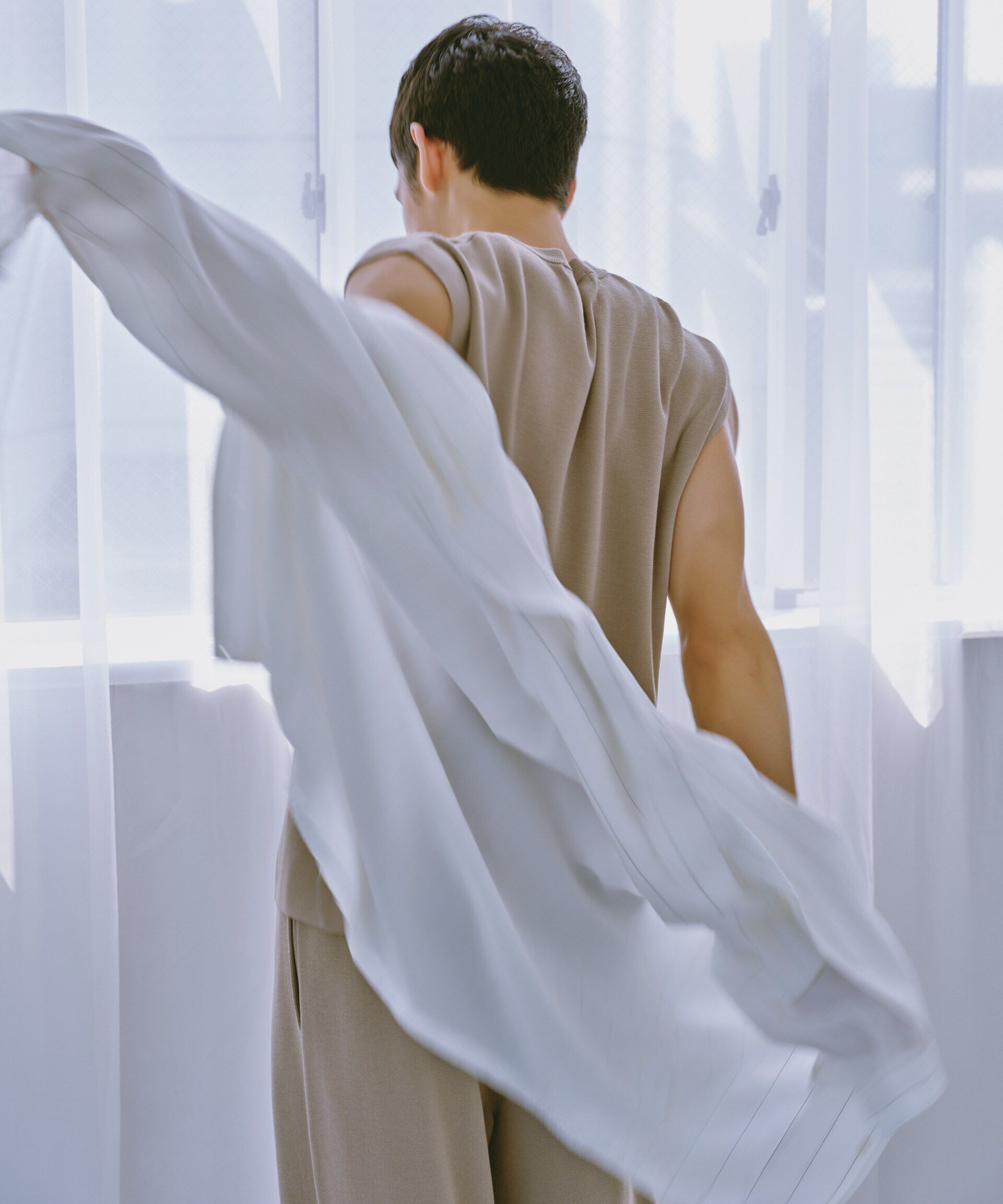 nano･universe「14ゲージミラノリブニット タンクトップ(手洗い可能)」|ニット・セーター|