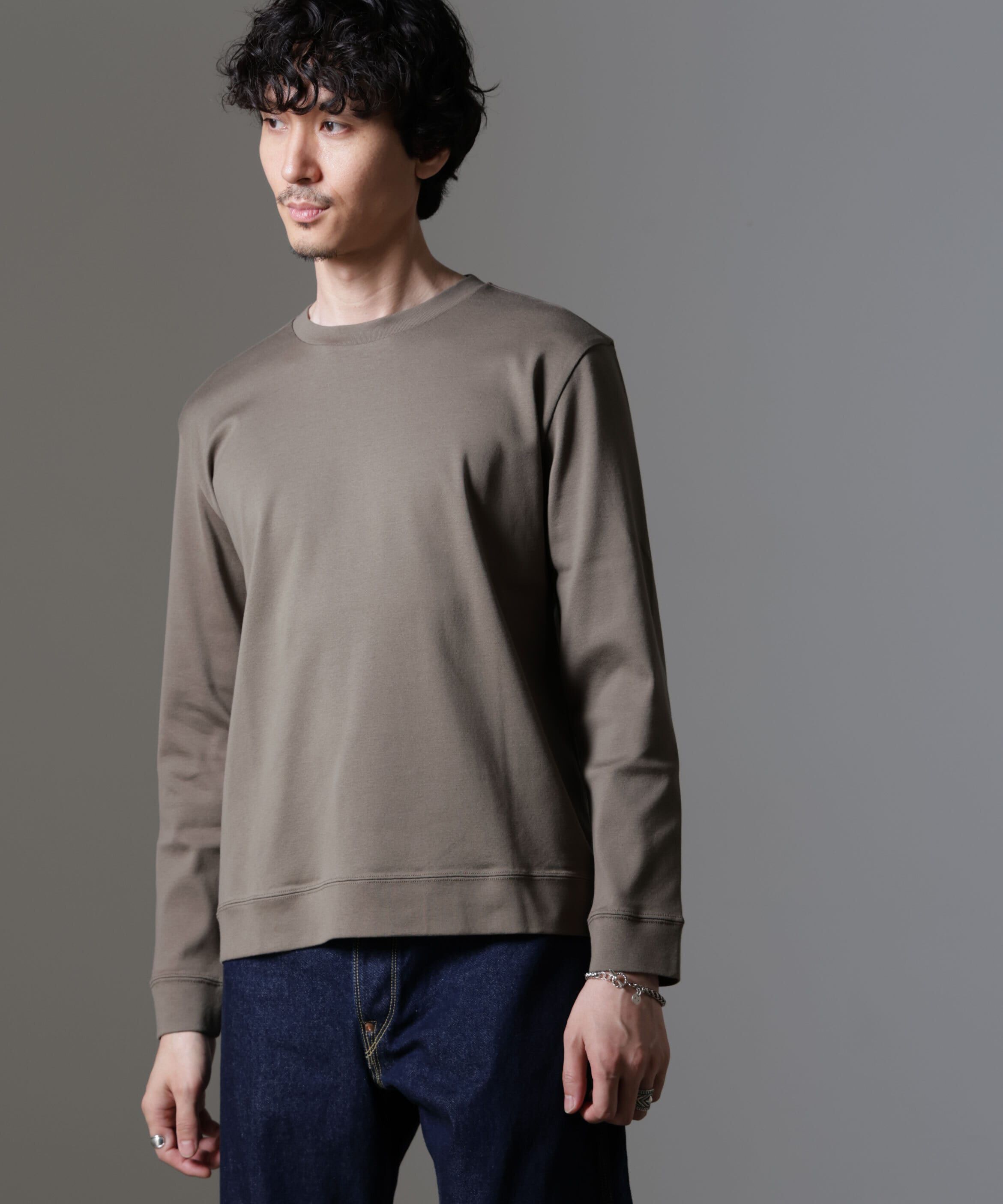 nano･universe「｢FORMAL JERSEY｣クルーネックカットソー長袖」|Tシャツ・カットソー|