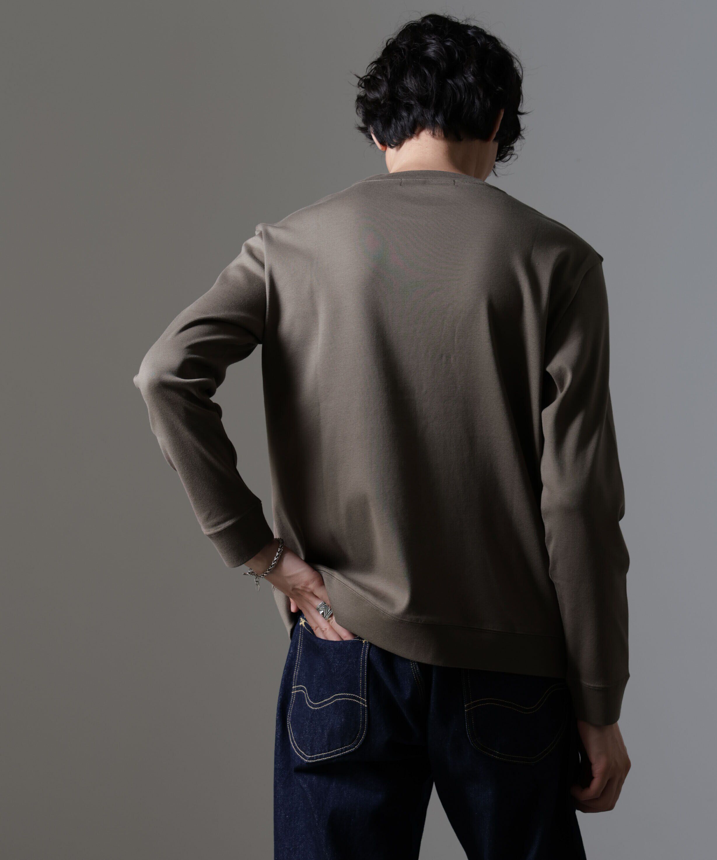 nano･universe「｢FORMAL JERSEY｣クルーネックカットソー長袖」|Tシャツ・カットソー|