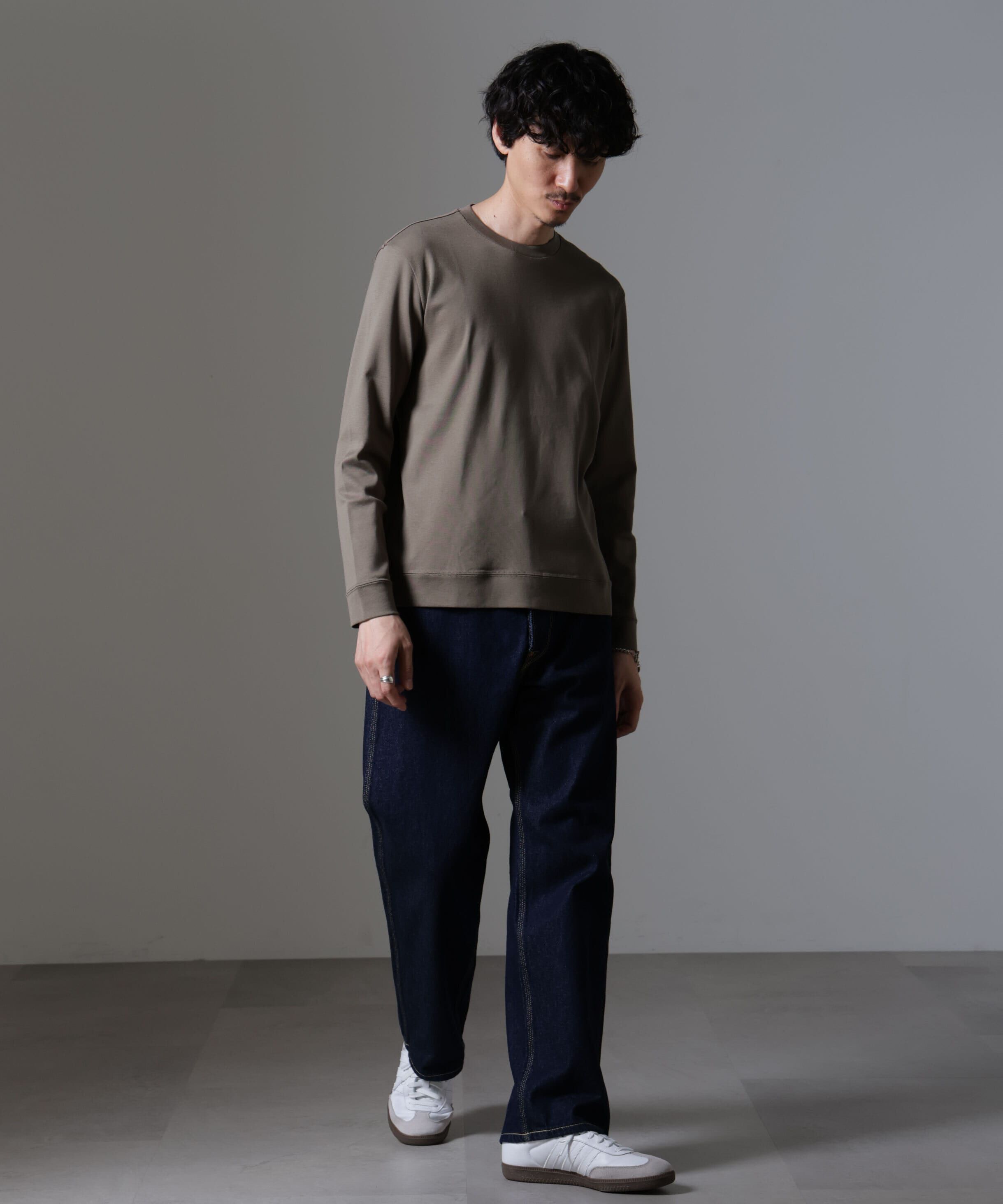 nano･universe「｢FORMAL JERSEY｣クルーネックカットソー長袖」|Tシャツ・カットソー|