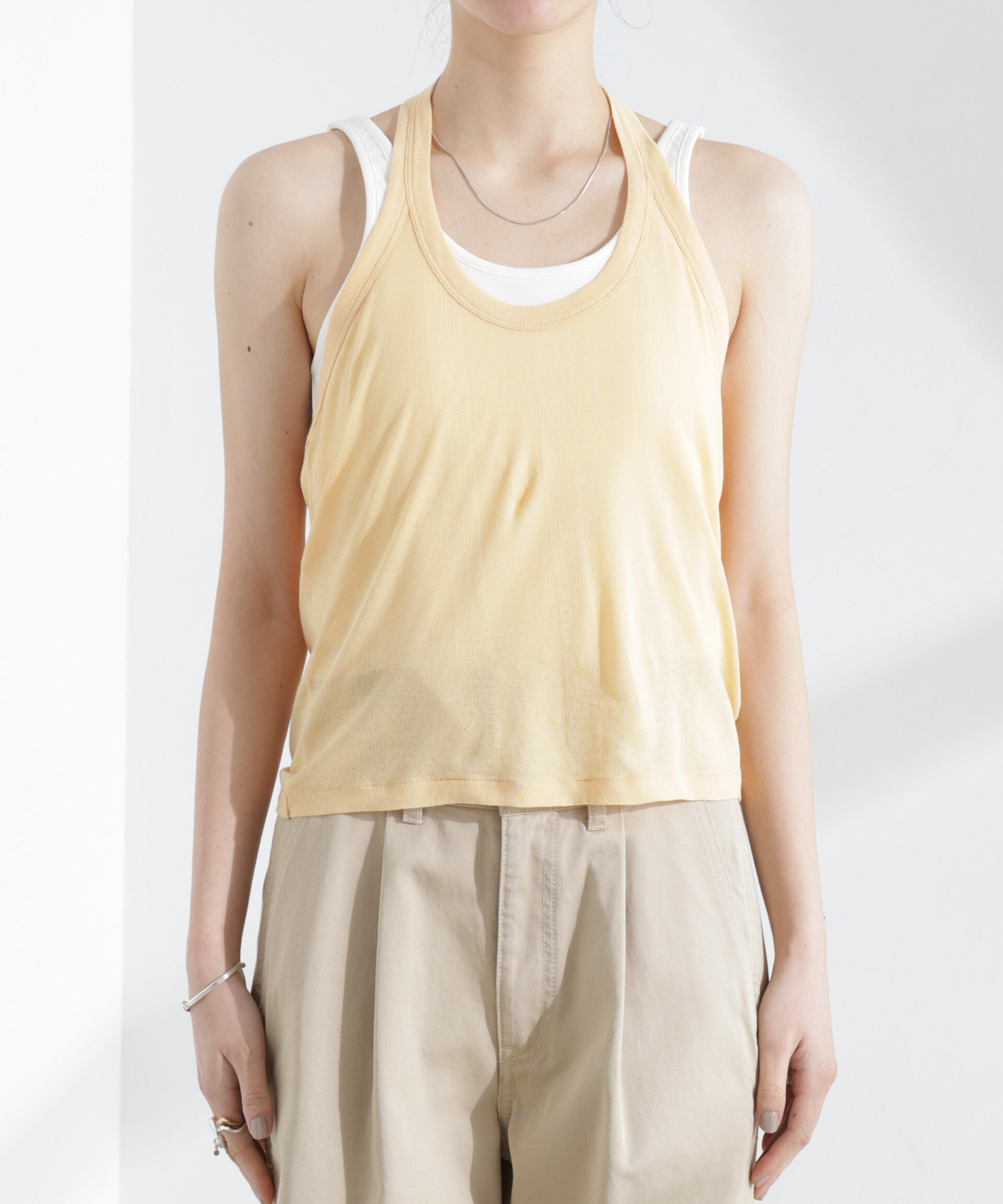 nano･universe「Robert P. Miller/Light Prib Halter tank」|Tシャツ・カットソー|