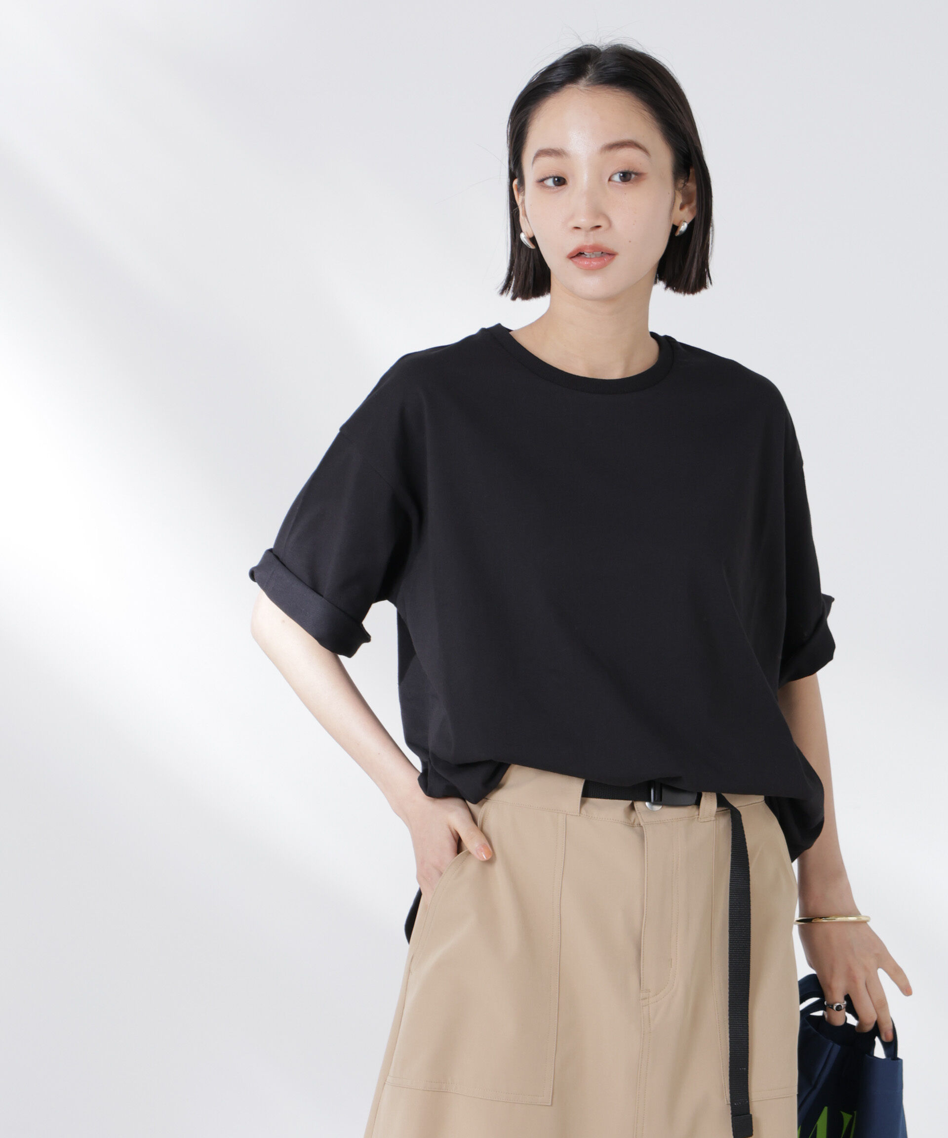 nano･universe「STORATECH 機能素材ラウンドヘムTシャツ」|Tシャツ・カットソー|