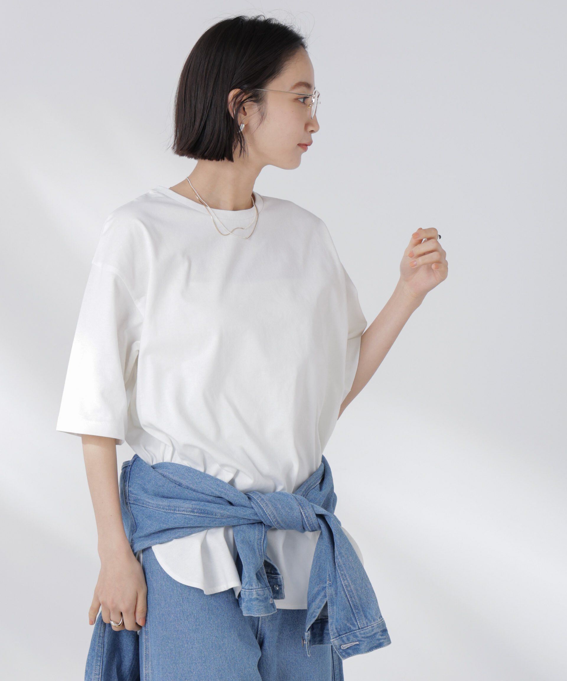 nano･universe「STORATECH 機能素材ラウンドヘムTシャツ」|Tシャツ・カットソー|