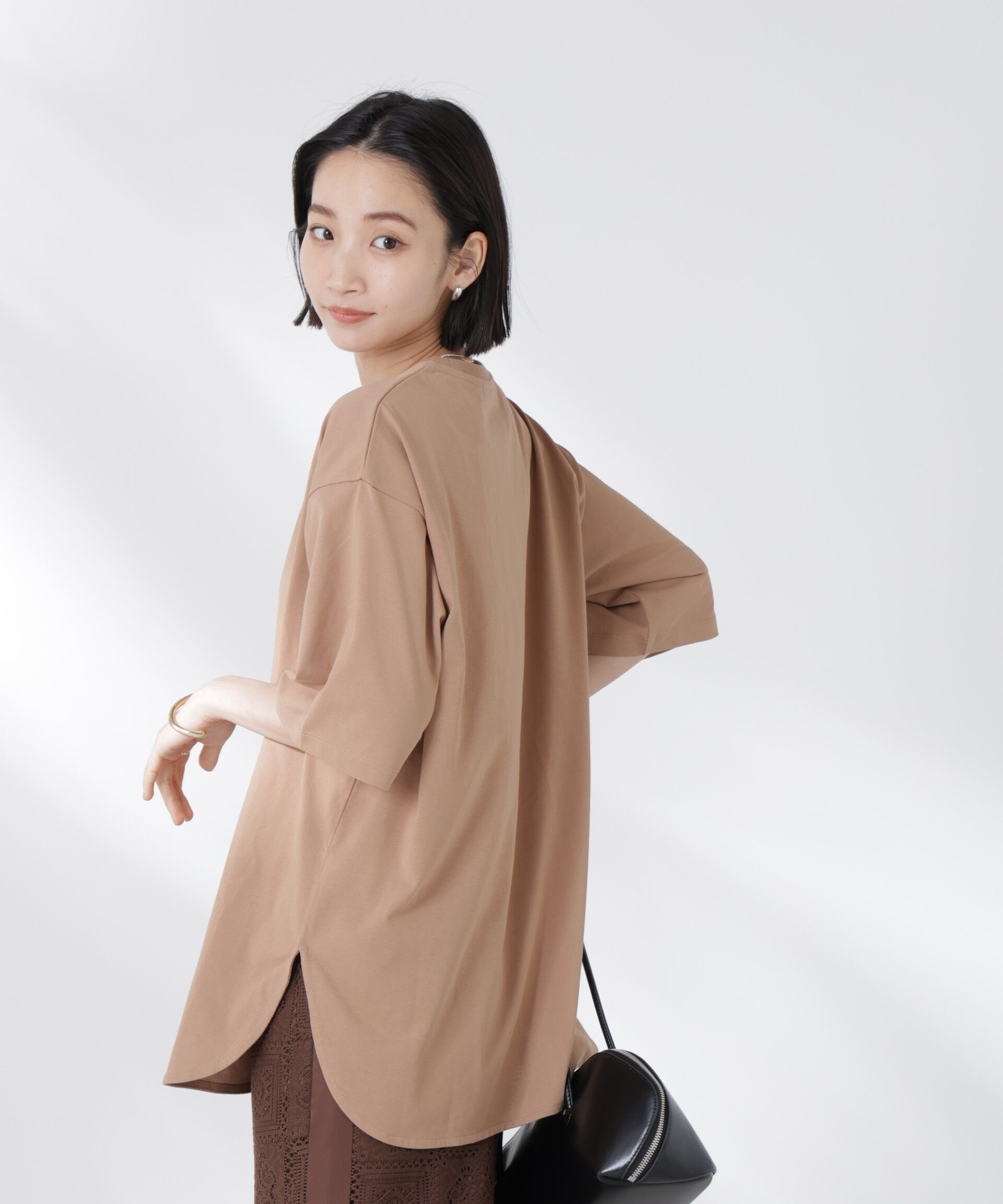 nano･universe「STORATECH 機能素材ラウンドヘムTシャツ」|Tシャツ・カットソー|