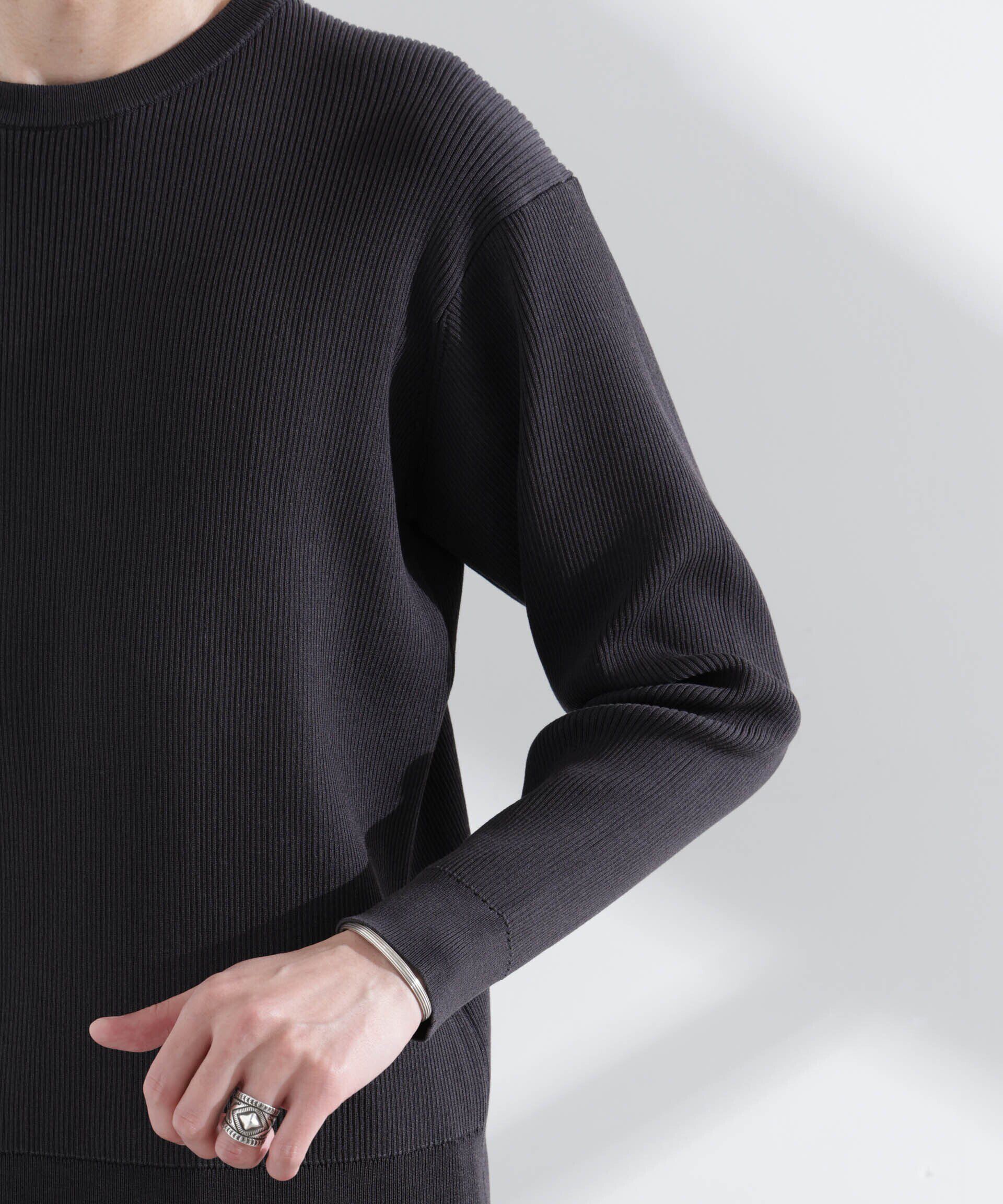  「CICAドライタッチ リブクルーネックニット」|ニット・セーター|