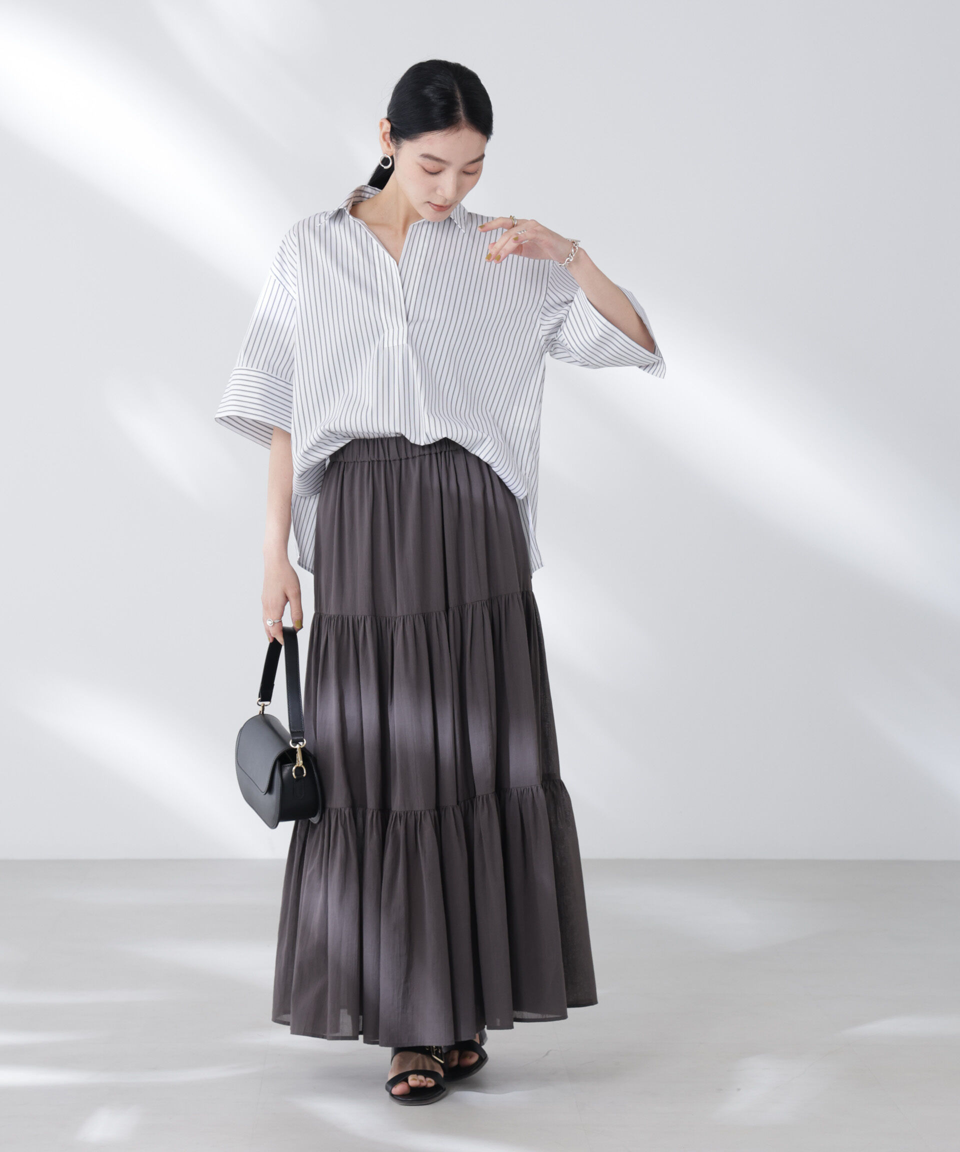 nano･universe「ワイドスリーブスキッパーシャツ」|シャツ・ブラウス|