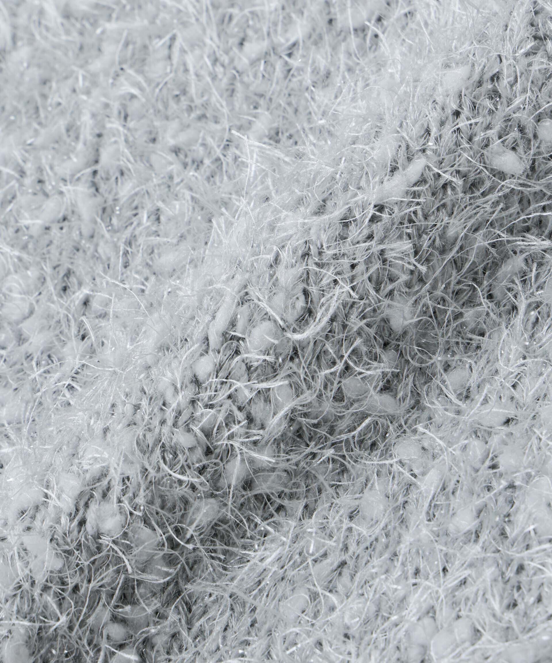 nano･universe「シャギーラメコンパクト半袖ニット」|ニット・セーター|