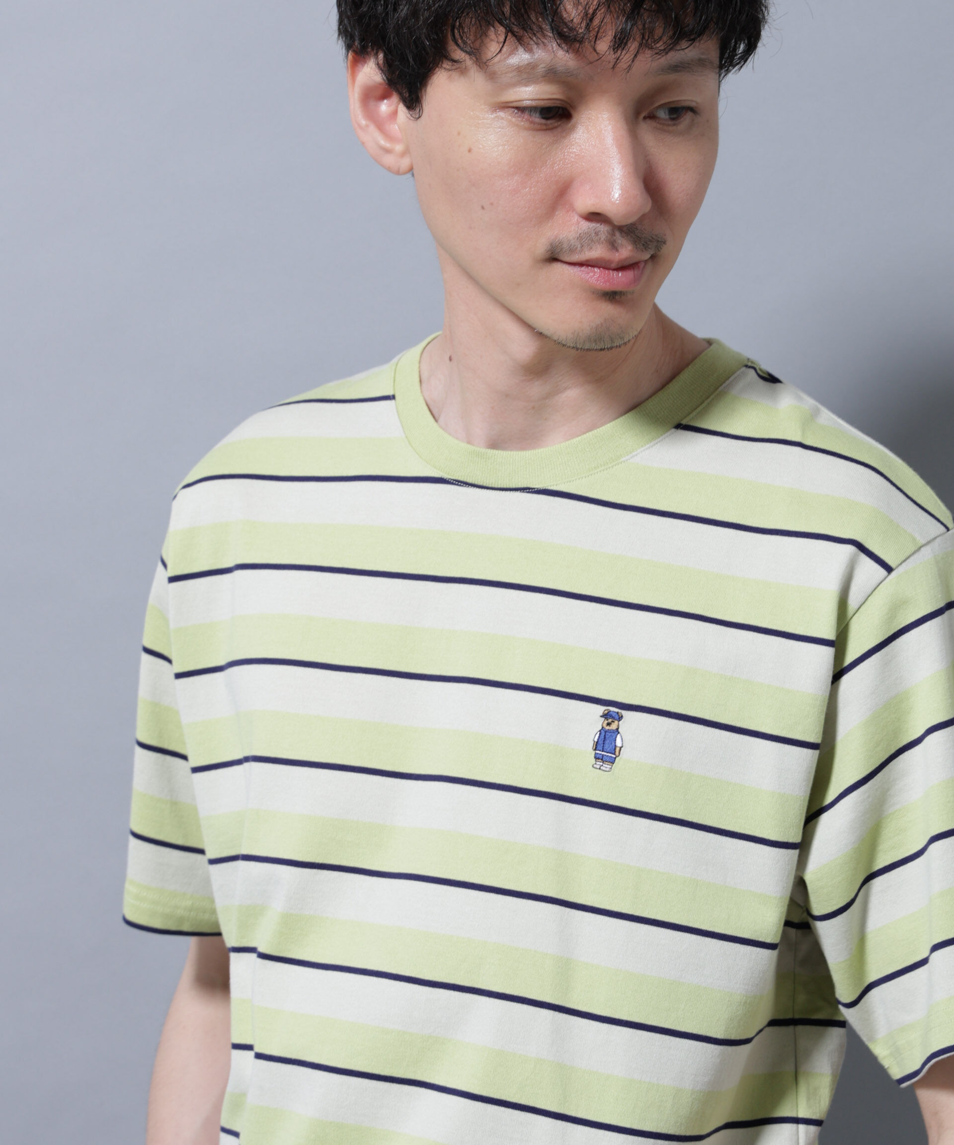 nano･universe「ナノベアボーダーTシャツ 半袖」|Tシャツ・カットソー|