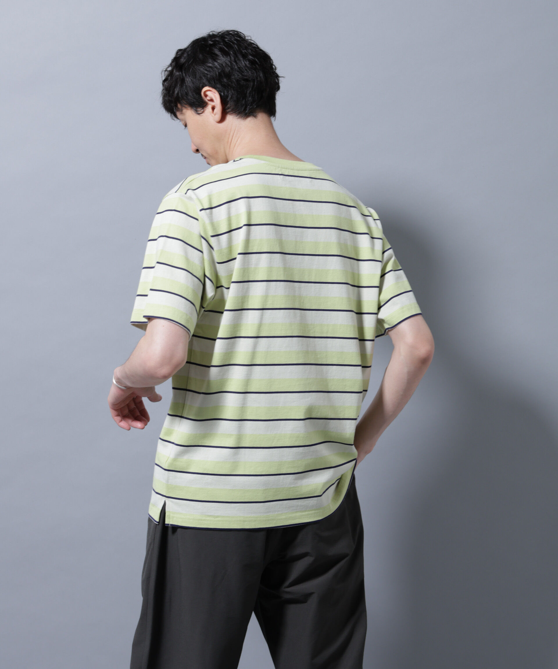 nano･universe「ナノベアボーダーTシャツ 半袖」|Tシャツ・カットソー|