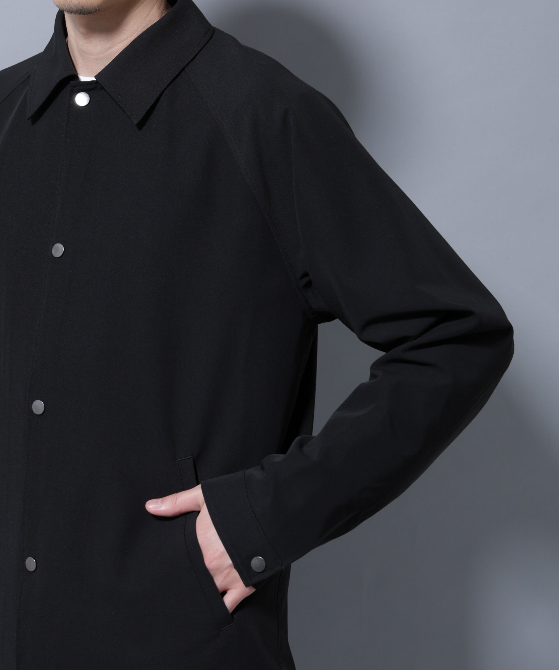 nano･universe「イタリアンドットリラックスコーチジャケット」|ブルゾン・スタジャン|