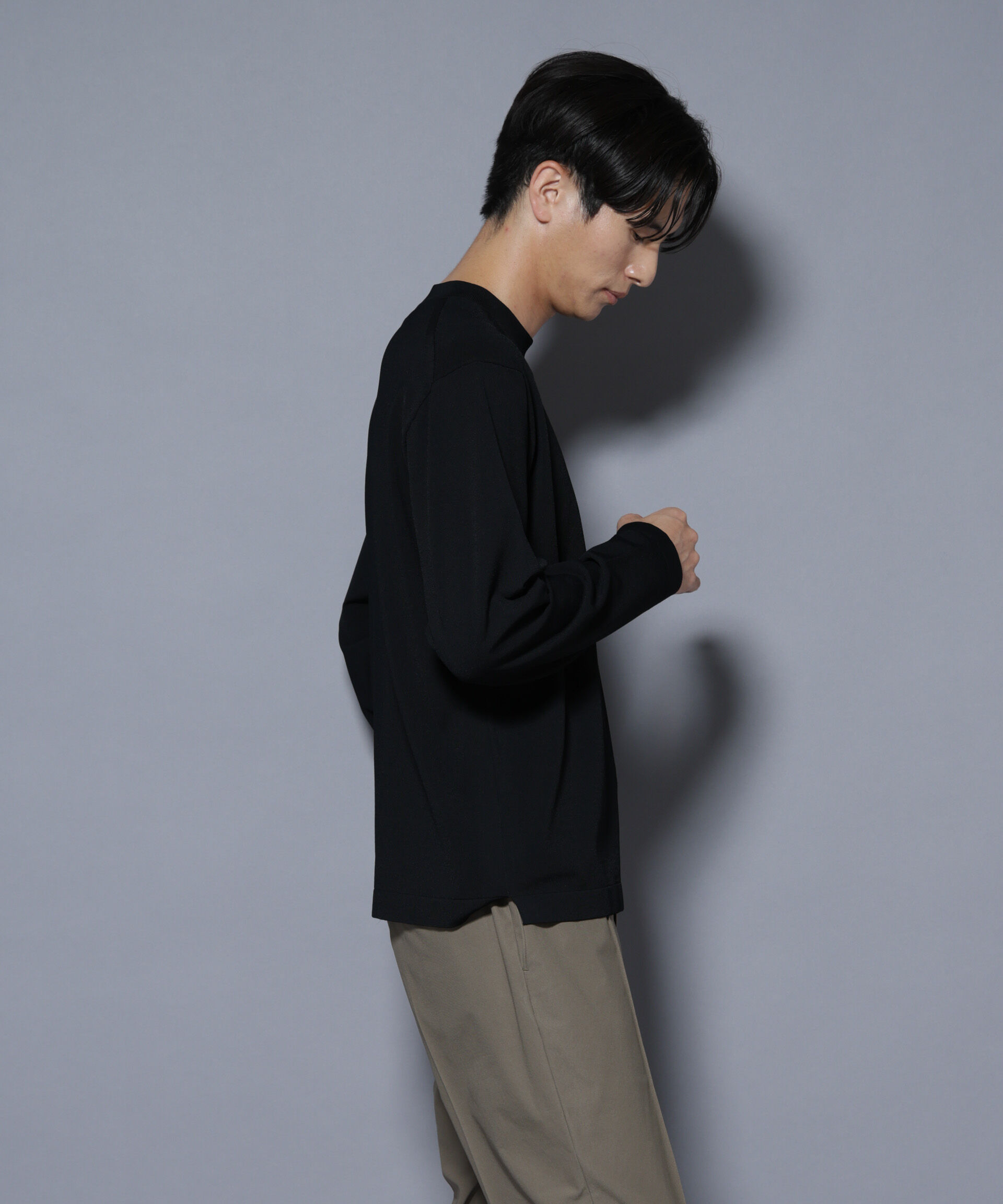 nano･universe「「ELITE 7 FUNCTION」クルーネックニット」|ニット・セーター|