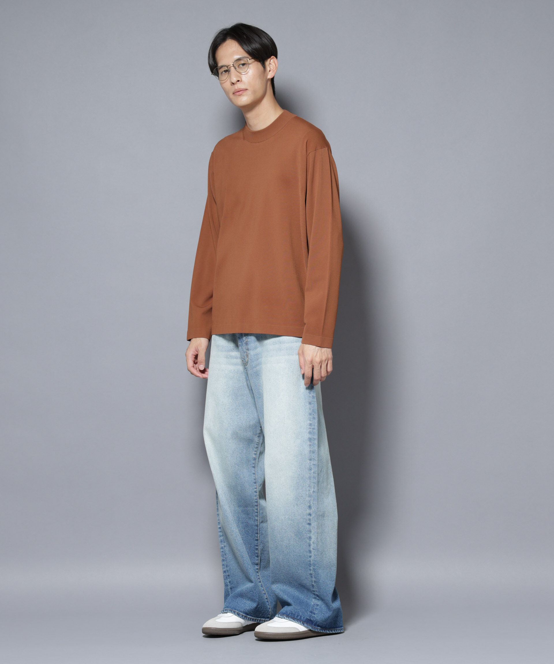 nano･universe「「ELITE 7 FUNCTION」クルーネックニット」|ニット・セーター|