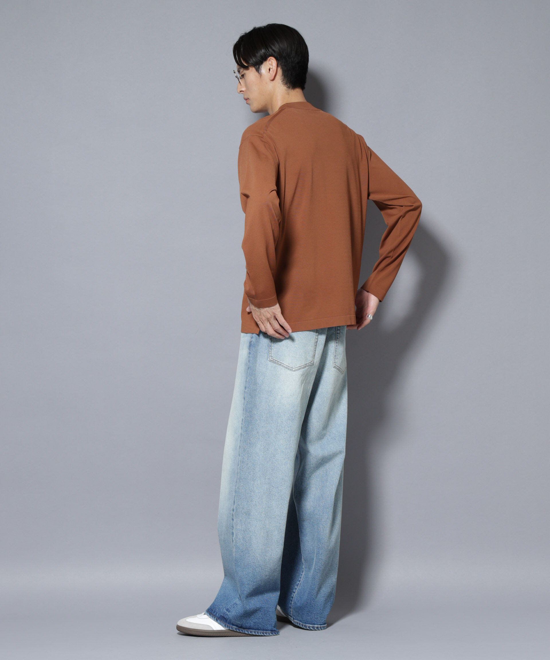 nano･universe「「ELITE 7 FUNCTION」クルーネックニット」|ニット・セーター|