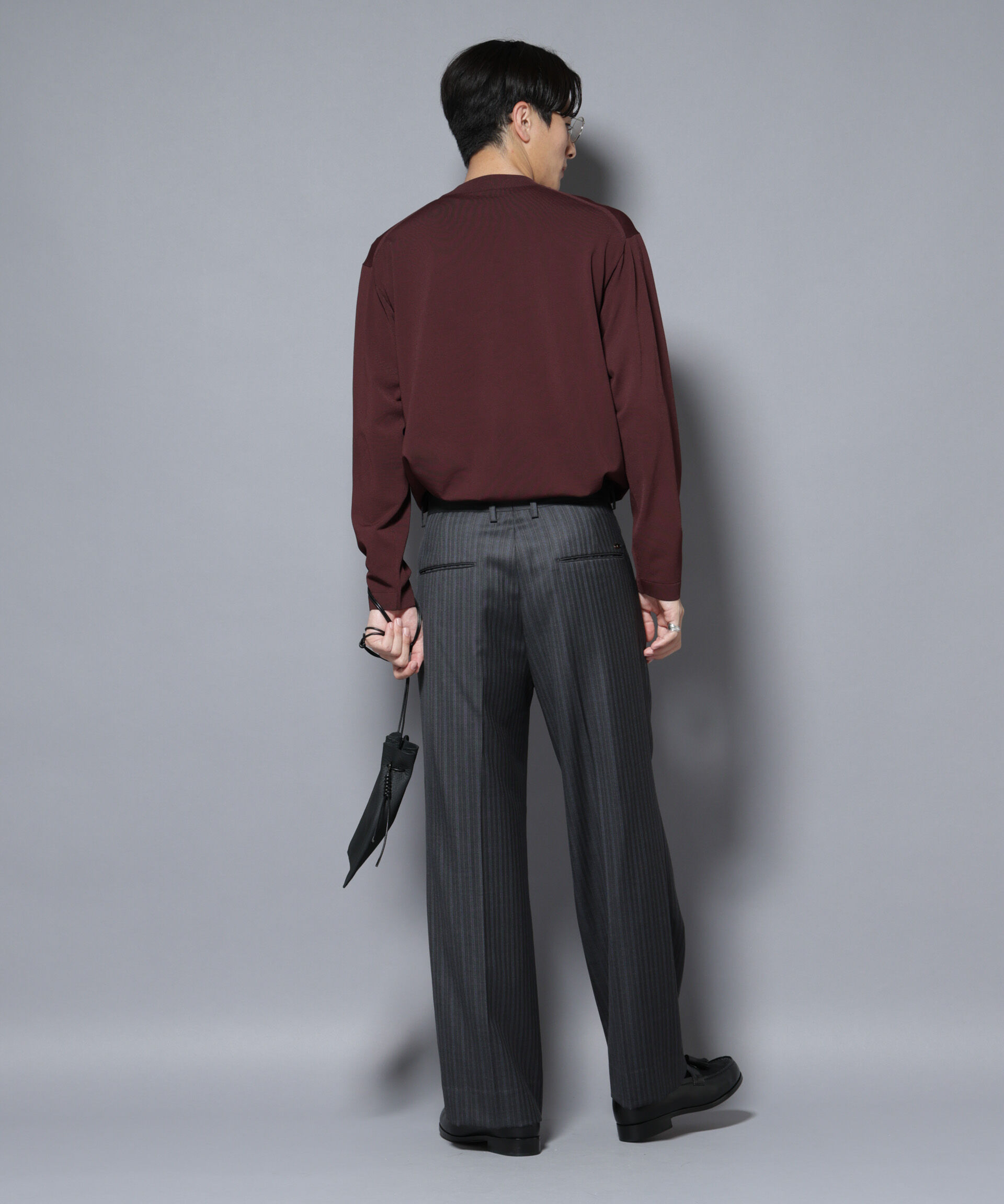 nano･universe「「ELITE 7 FUNCTION」クルーネックニット」|ニット・セーター|