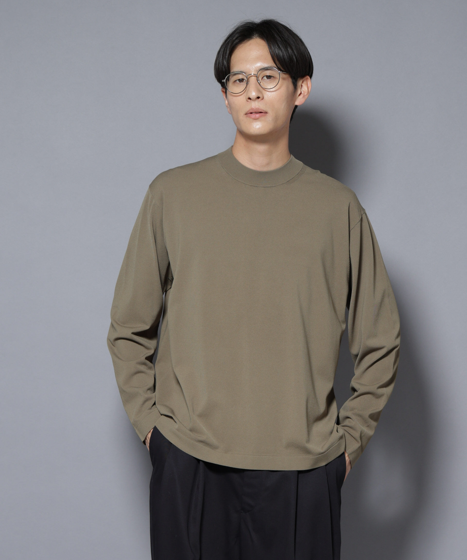 nano･universe「「ELITE 7 FUNCTION」クルーネックニット」|ニット・セーター|