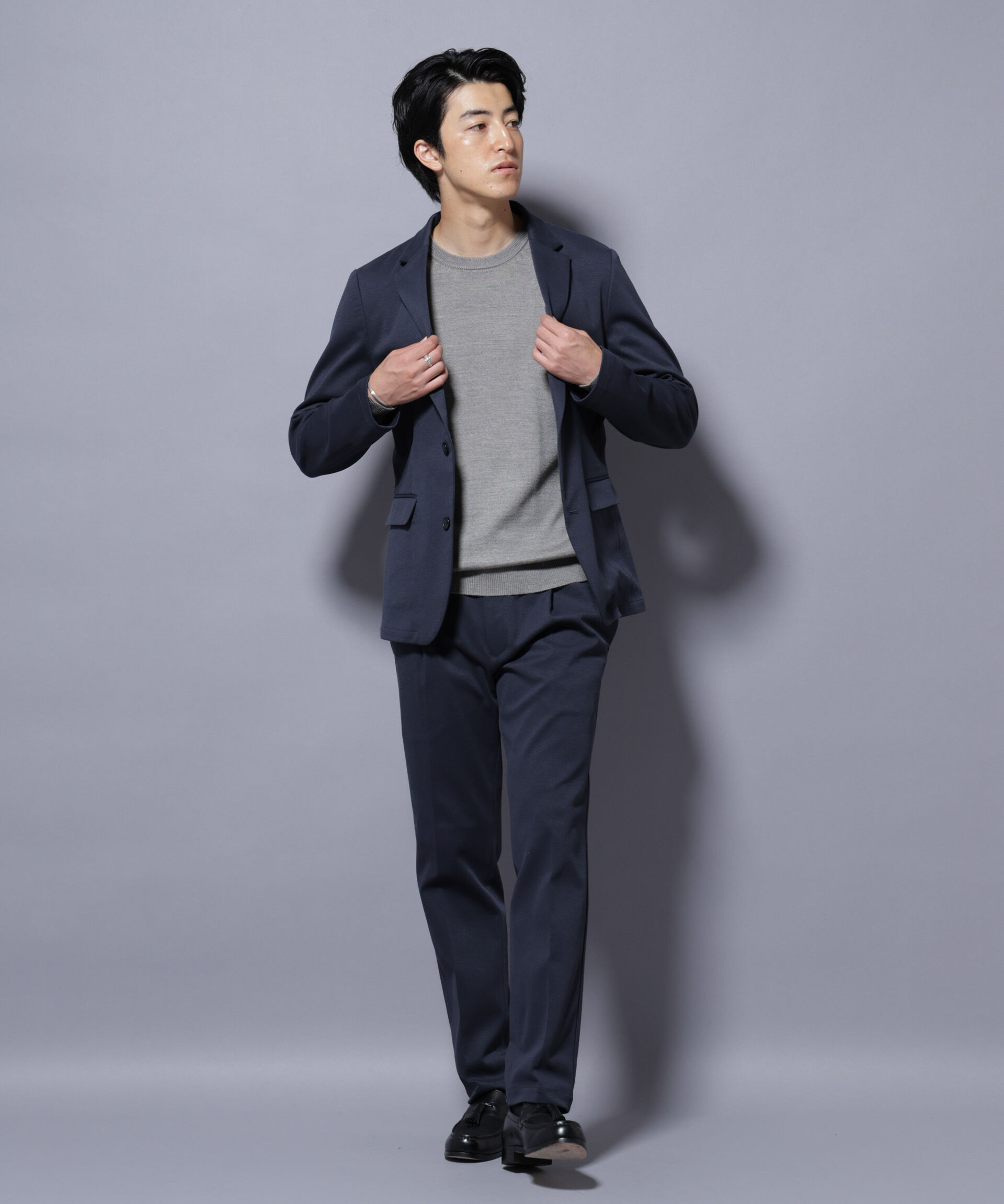 nano･universe「ストレッチカノコスラックス(セットアップ可)」|チノ|