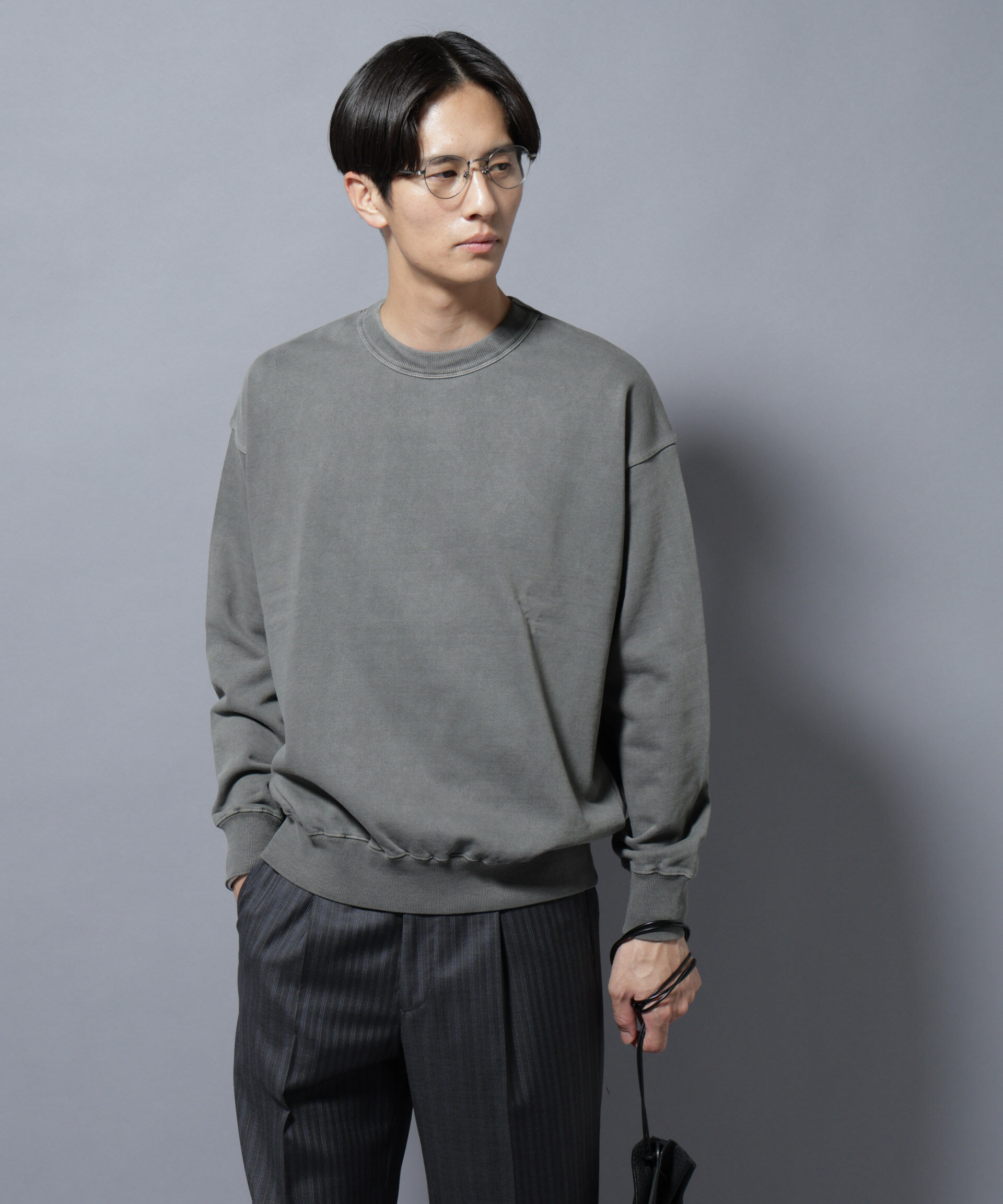 nano･universe「ヴィンテージライク クルーネックスウェット」|Tシャツ・カットソー|