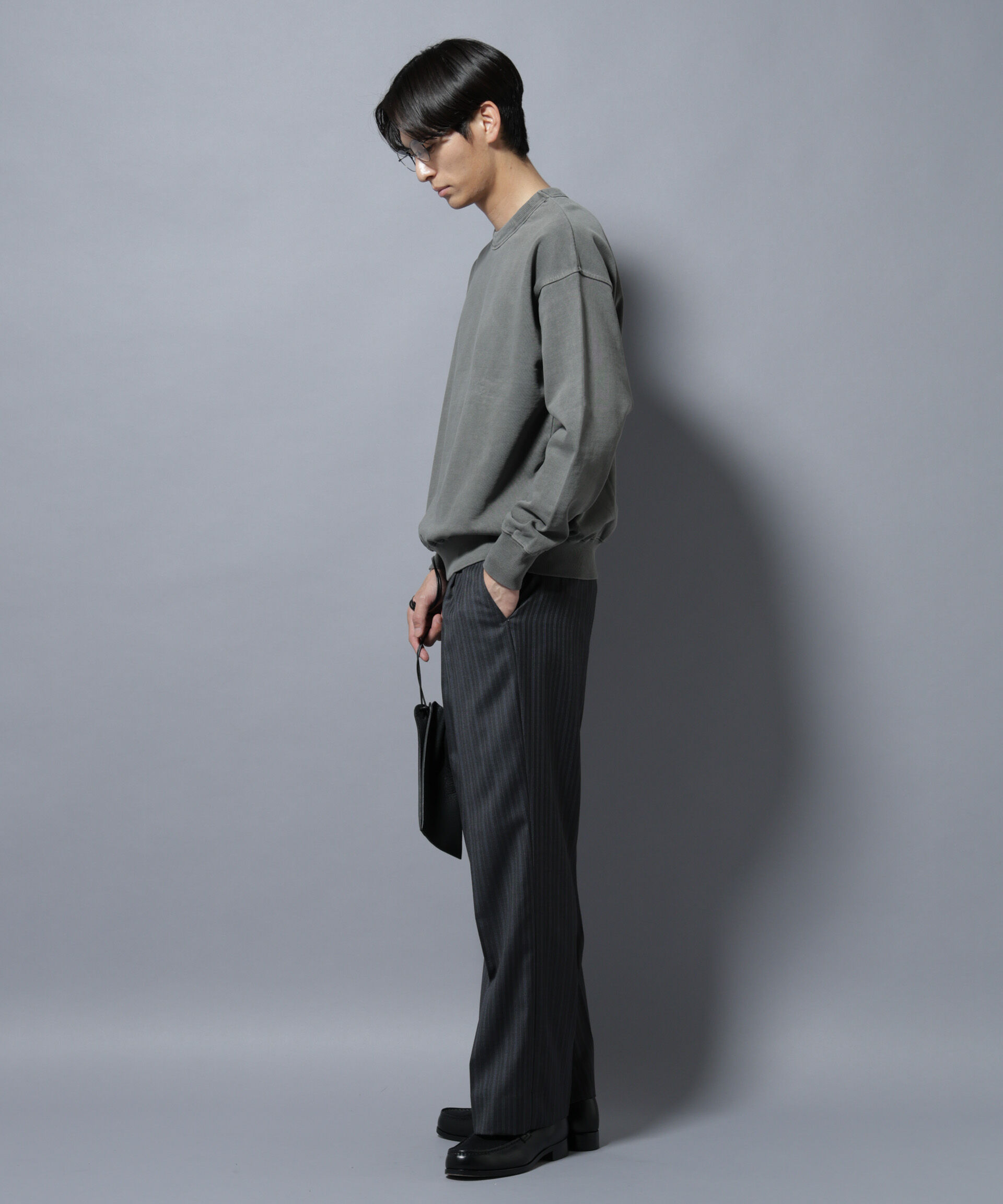 nano･universe「ヴィンテージライク クルーネックスウェット」|Tシャツ・カットソー|