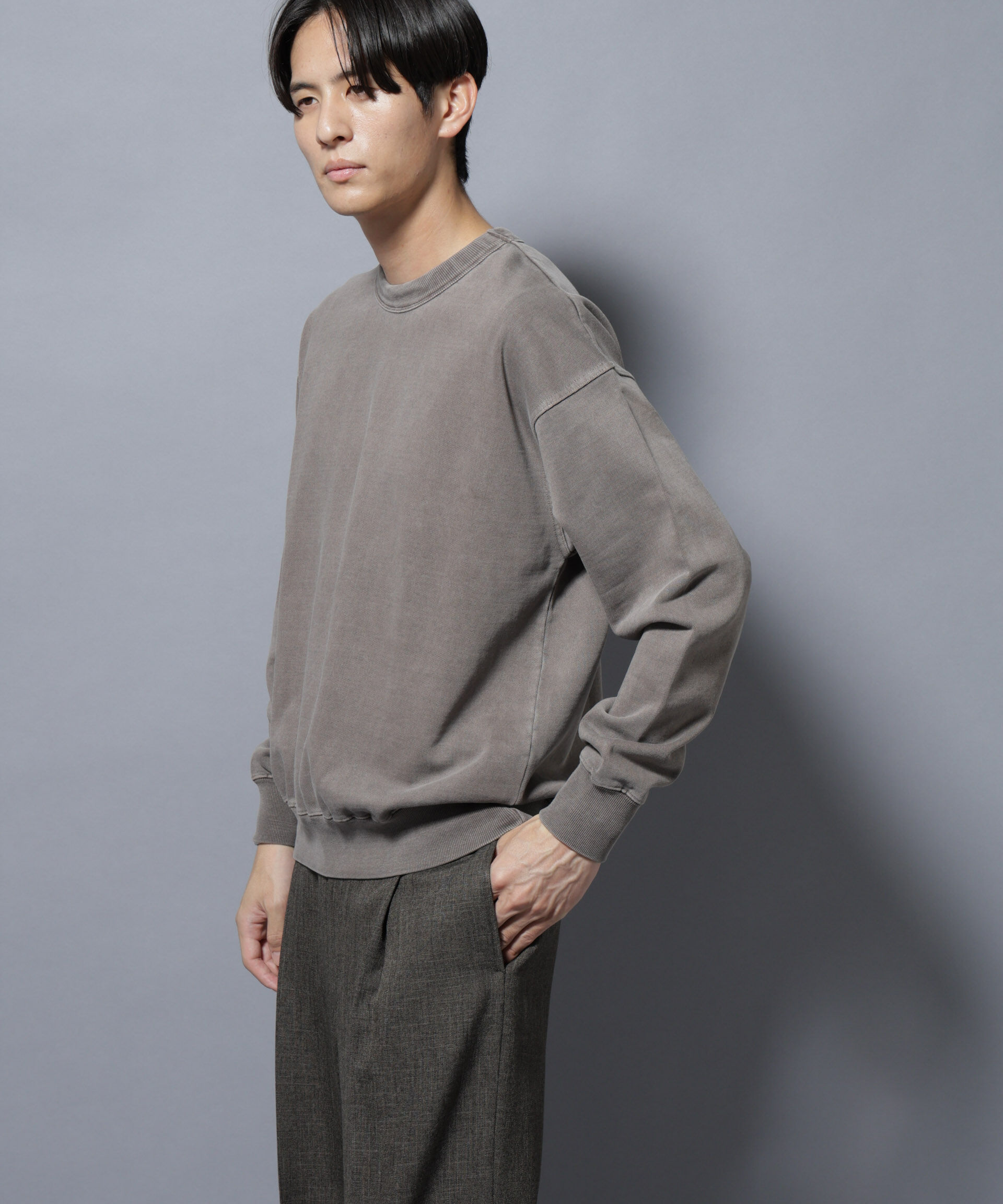 nano･universe「ヴィンテージライク クルーネックスウェット」|Tシャツ・カットソー|