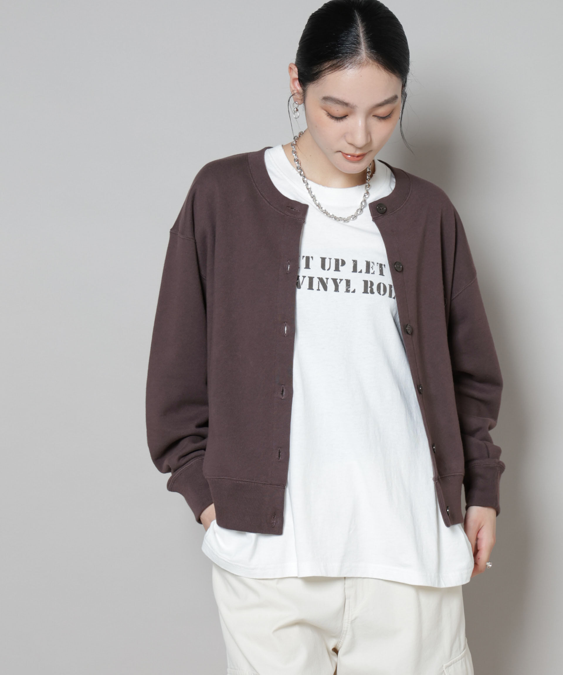 nano･universe「RUSSELL ATHLETIC/別注 Mini Logo Sweat Cardigan」|Tシャツ・カットソー|