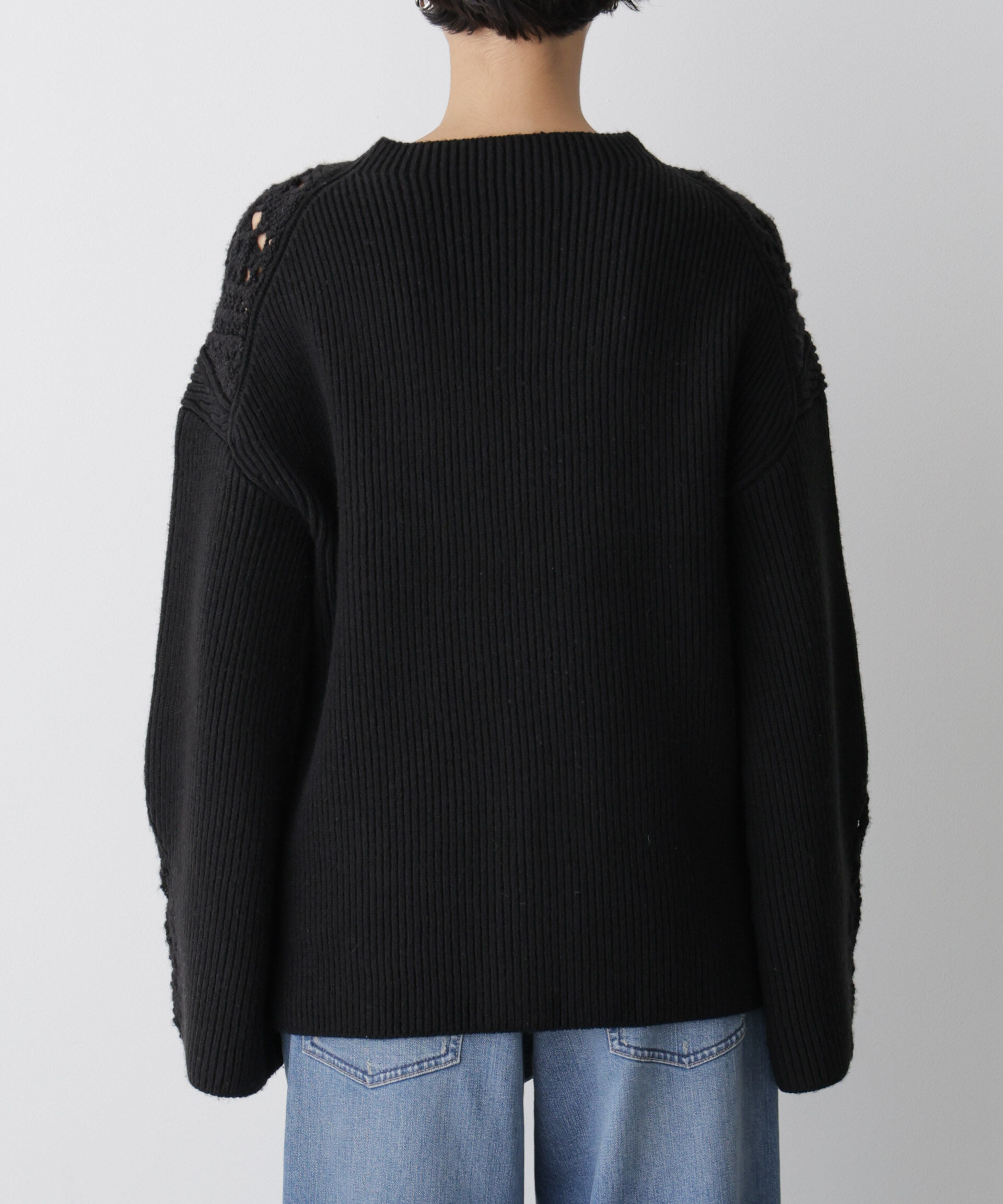  「「STEVELOUR」レースモチーフフレア袖ニット」|ニット・セーター|