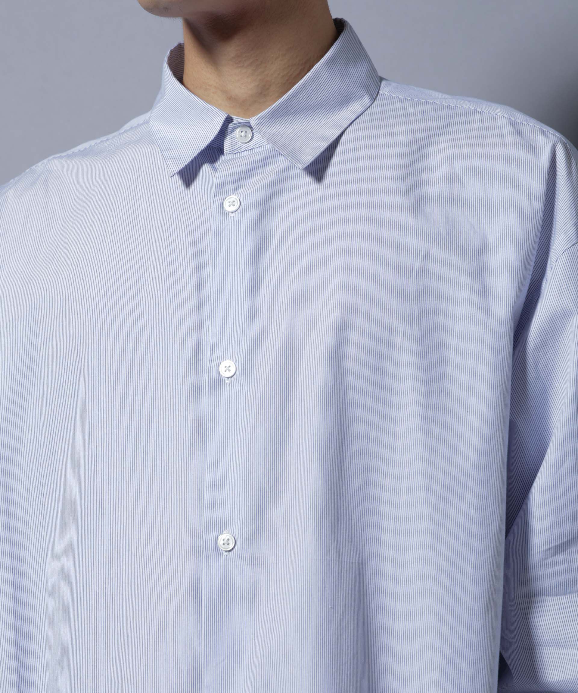 nano･universe「｢SIDOGRAS-SIDOPOPEL｣ マイクロストライプシャツ」|シャツ・ブラウス|