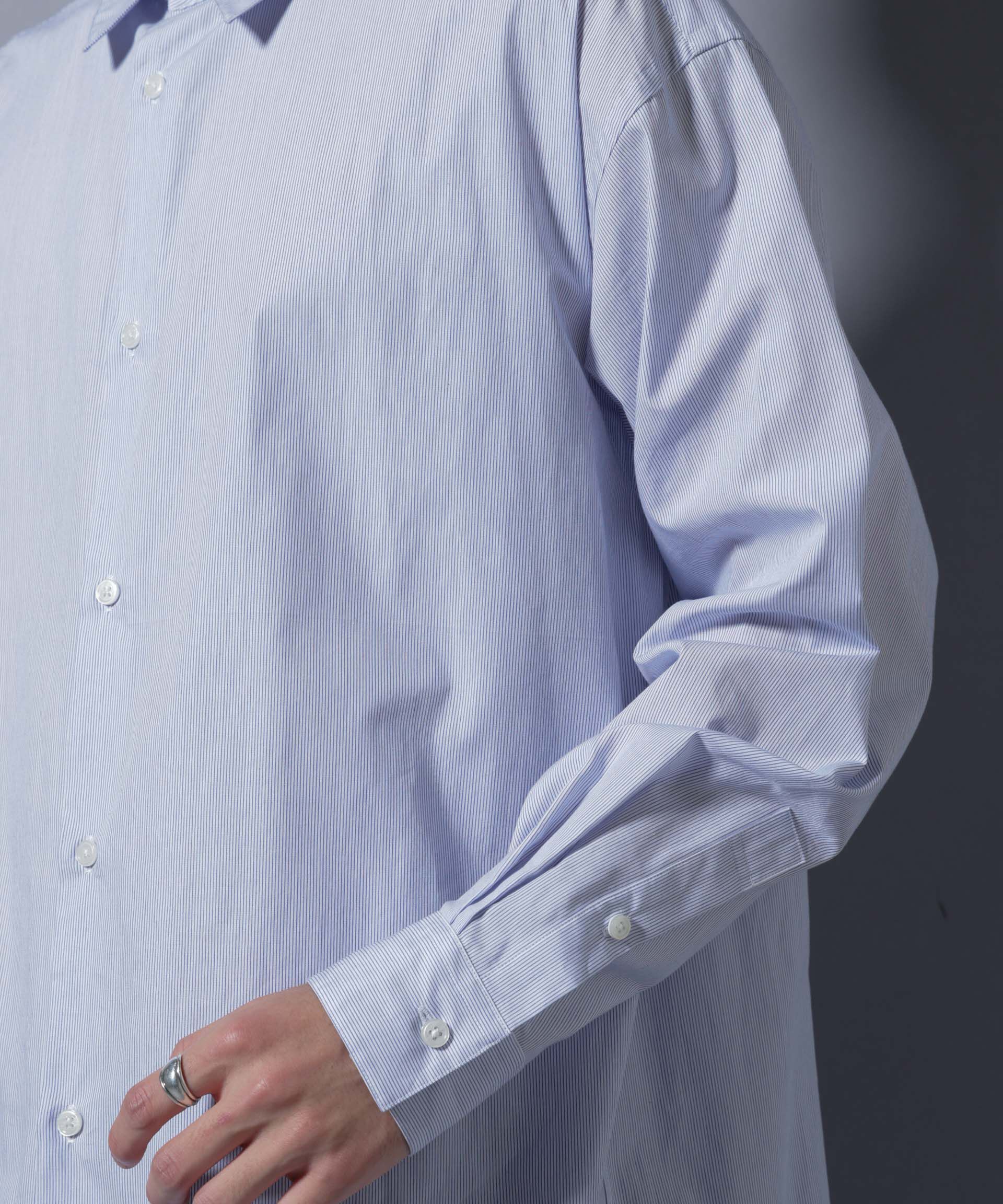 nano･universe「｢SIDOGRAS-SIDOPOPEL｣ マイクロストライプシャツ」|シャツ・ブラウス|