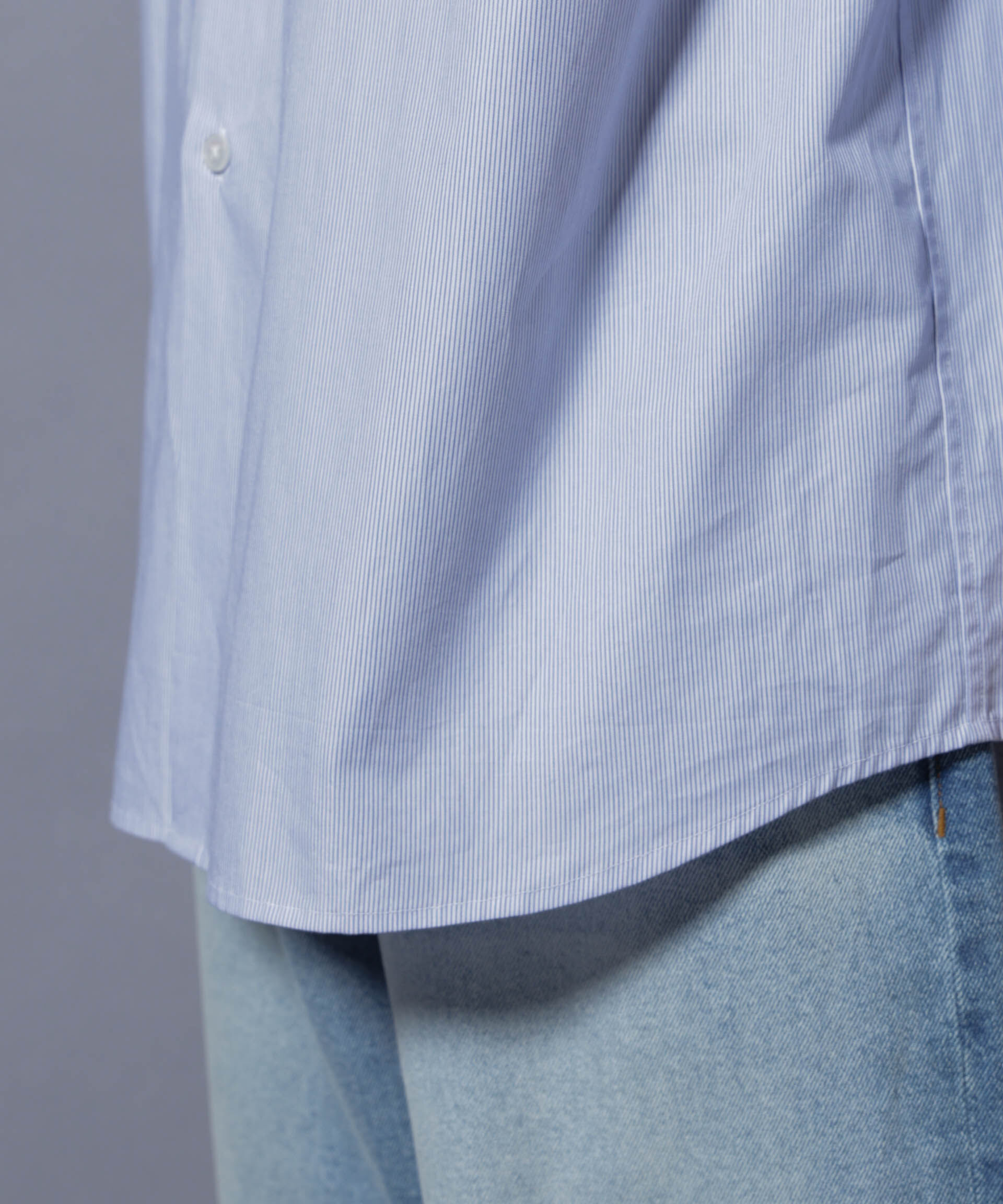 nano･universe「｢SIDOGRAS-SIDOPOPEL｣ マイクロストライプシャツ」|シャツ・ブラウス|