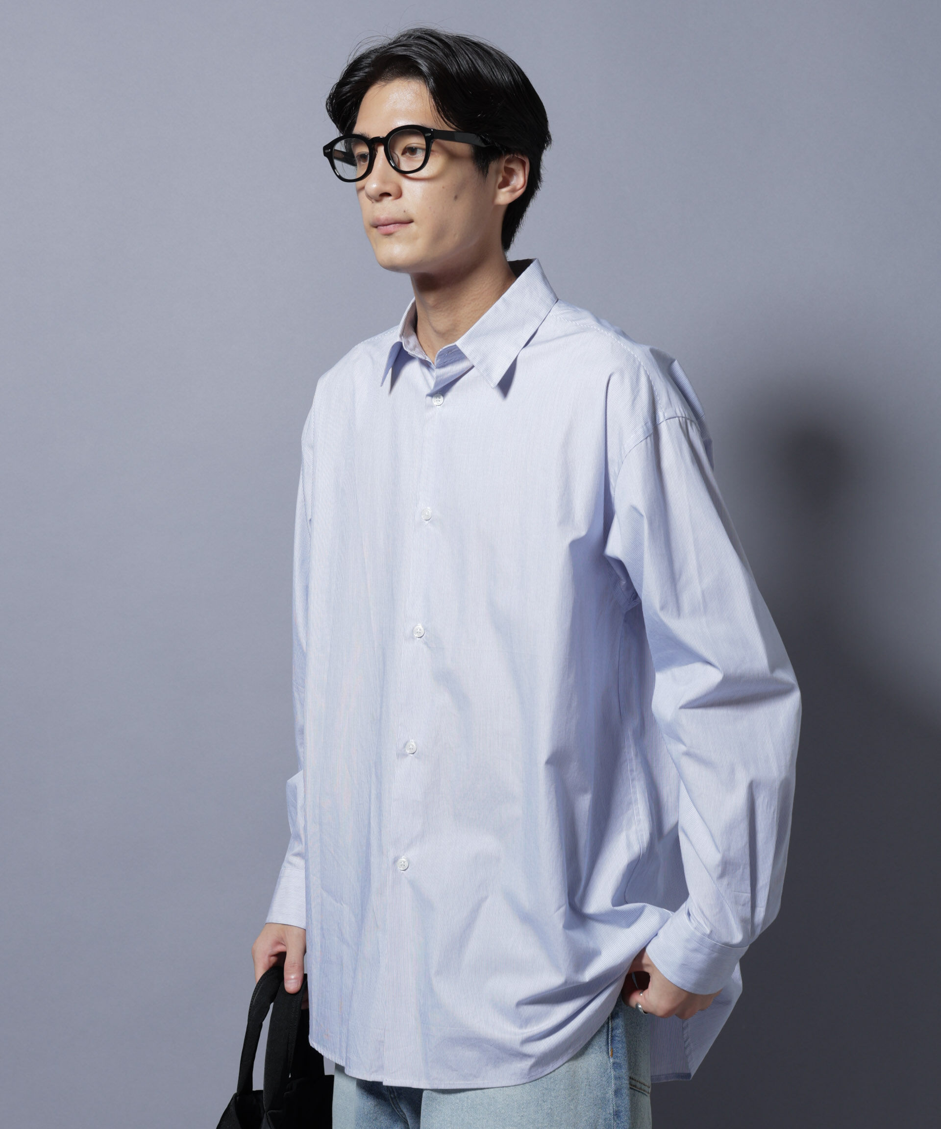 nano･universe「｢SIDOGRAS-SIDOPOPEL｣ マイクロストライプシャツ」|シャツ・ブラウス|