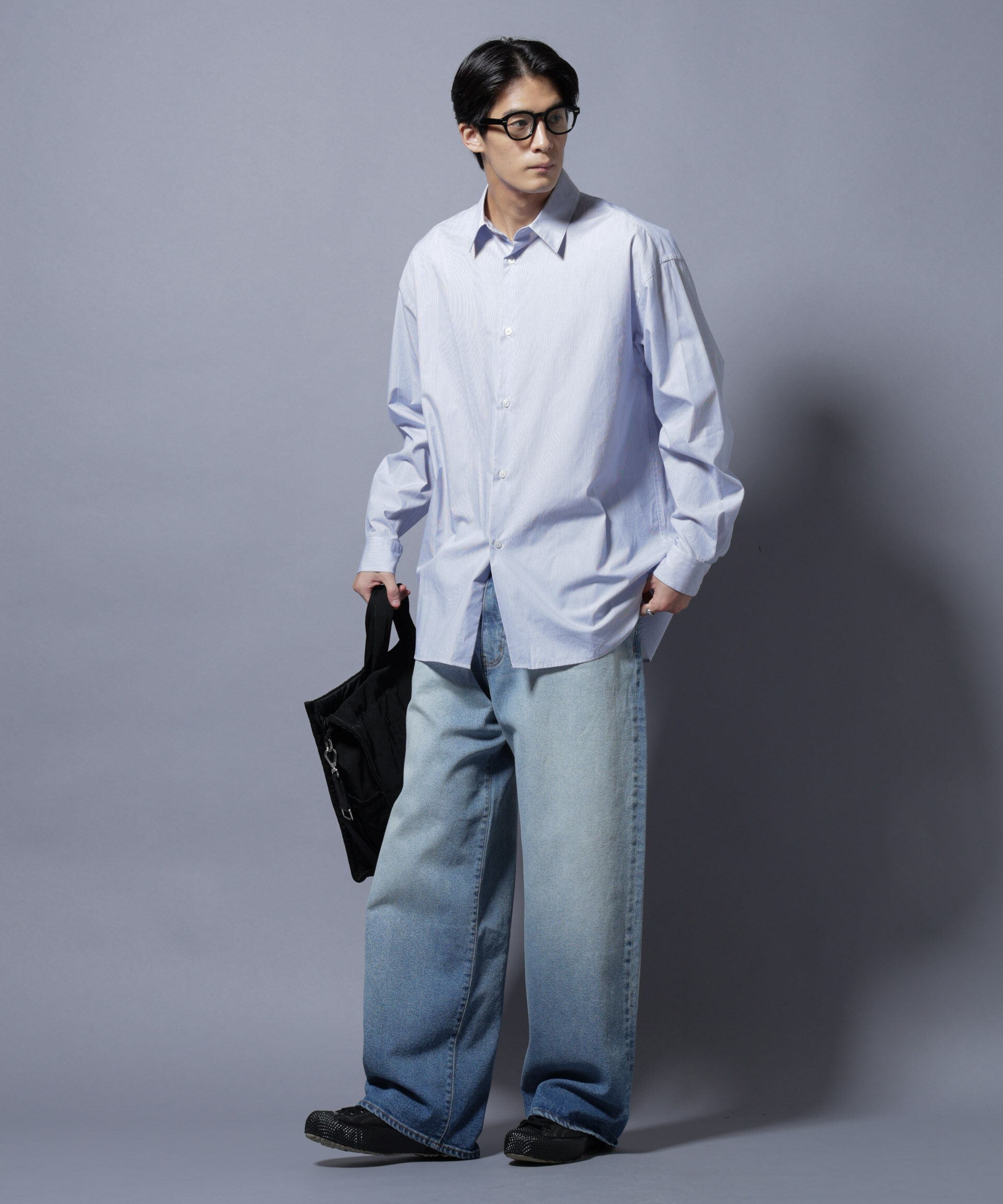 nano･universe「｢SIDOGRAS-SIDOPOPEL｣ マイクロストライプシャツ」|シャツ・ブラウス|