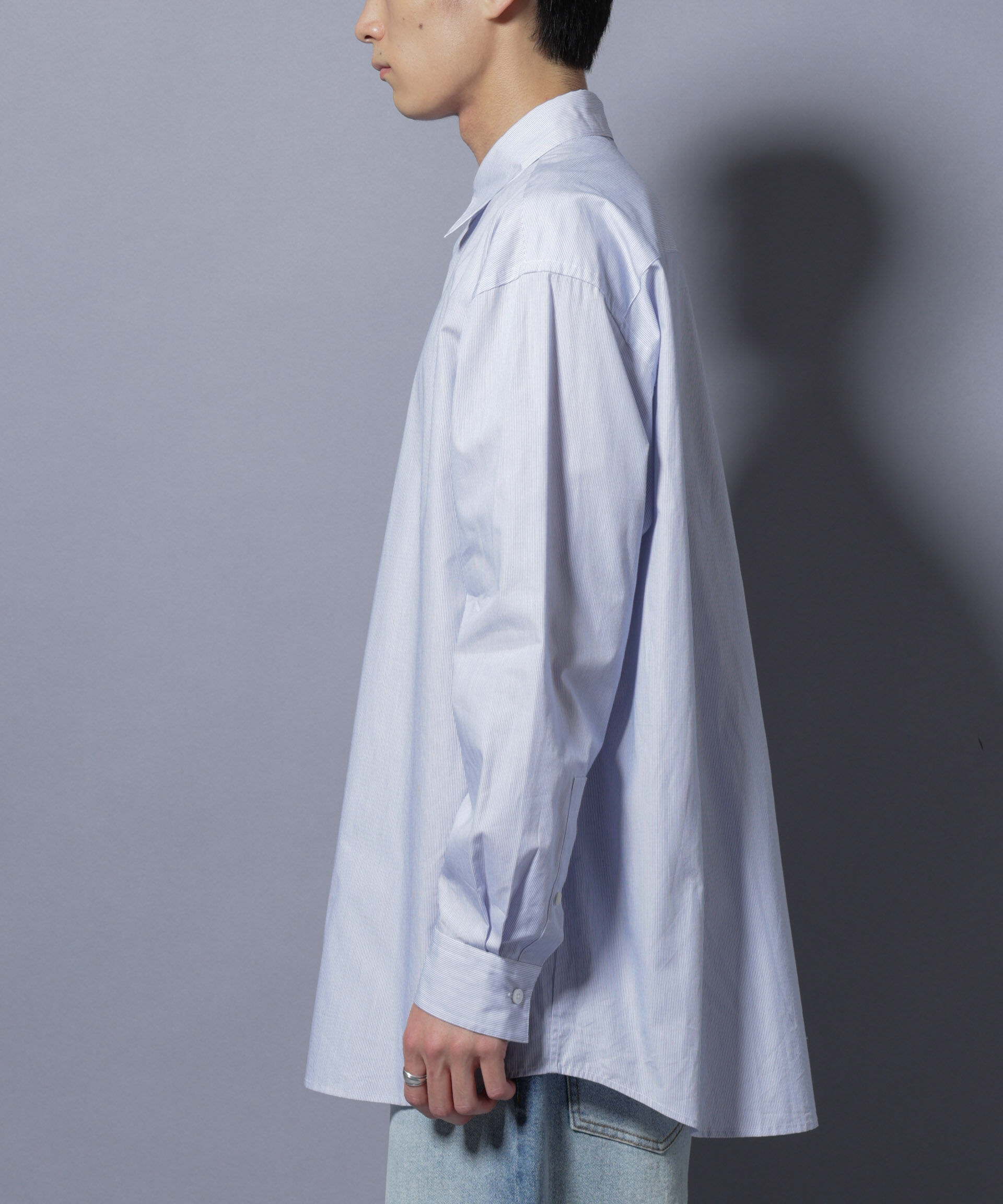 nano･universe「｢SIDOGRAS-SIDOPOPEL｣ マイクロストライプシャツ」|シャツ・ブラウス|