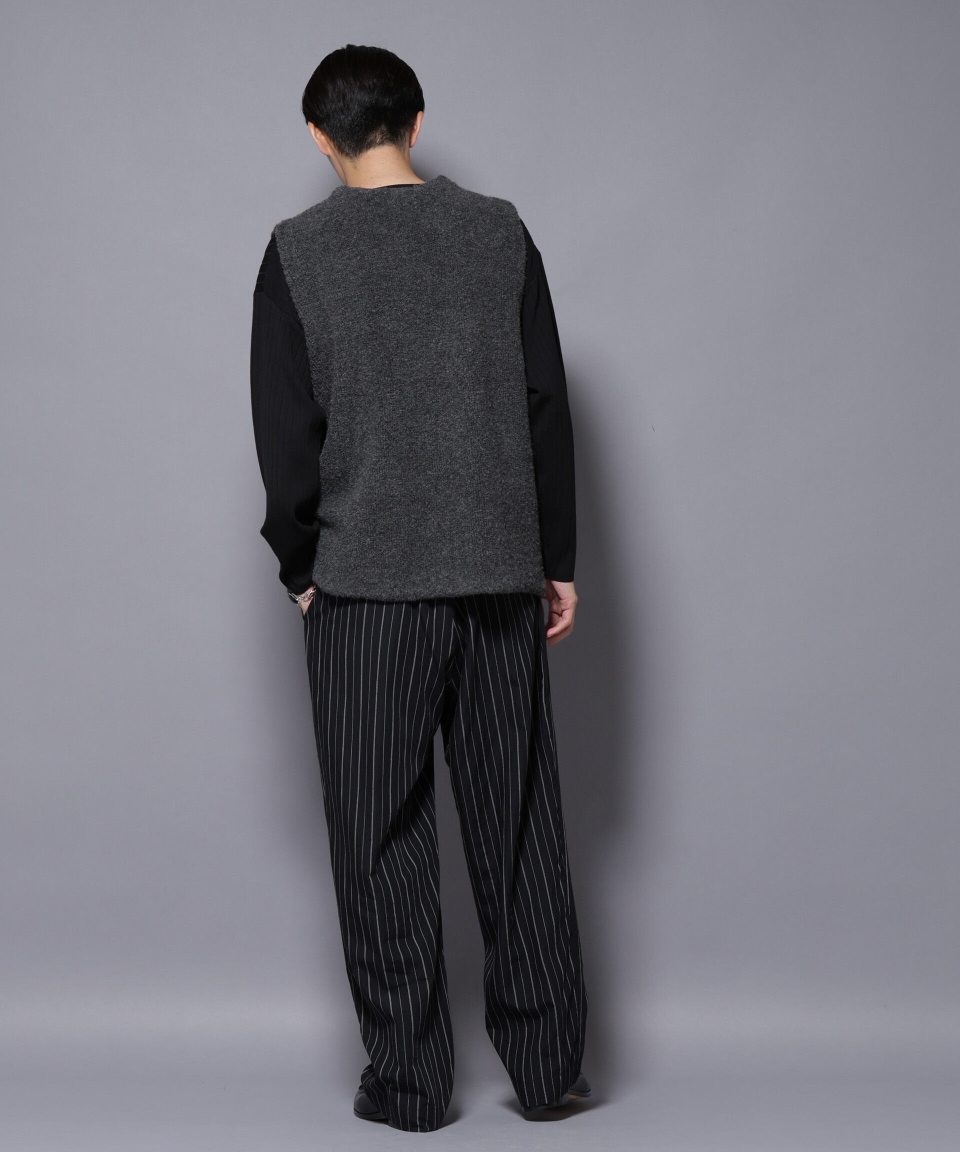 nano･universe「W/Acパイル オルタナティブベスト」|ニット・セーター|