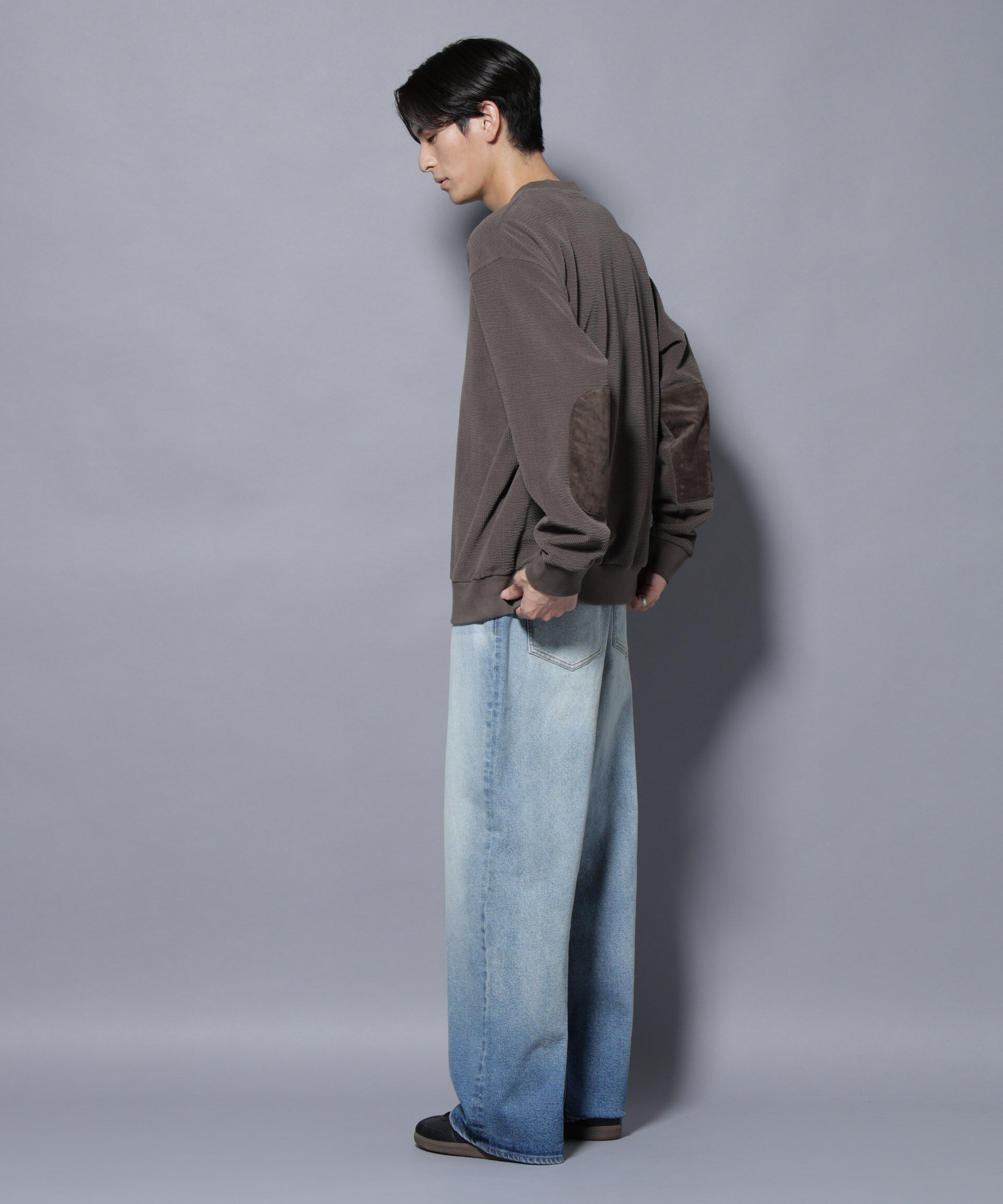 nano･universe「モールJQDコーデュロイクルーネックプルオーバー」|Tシャツ・カットソー|