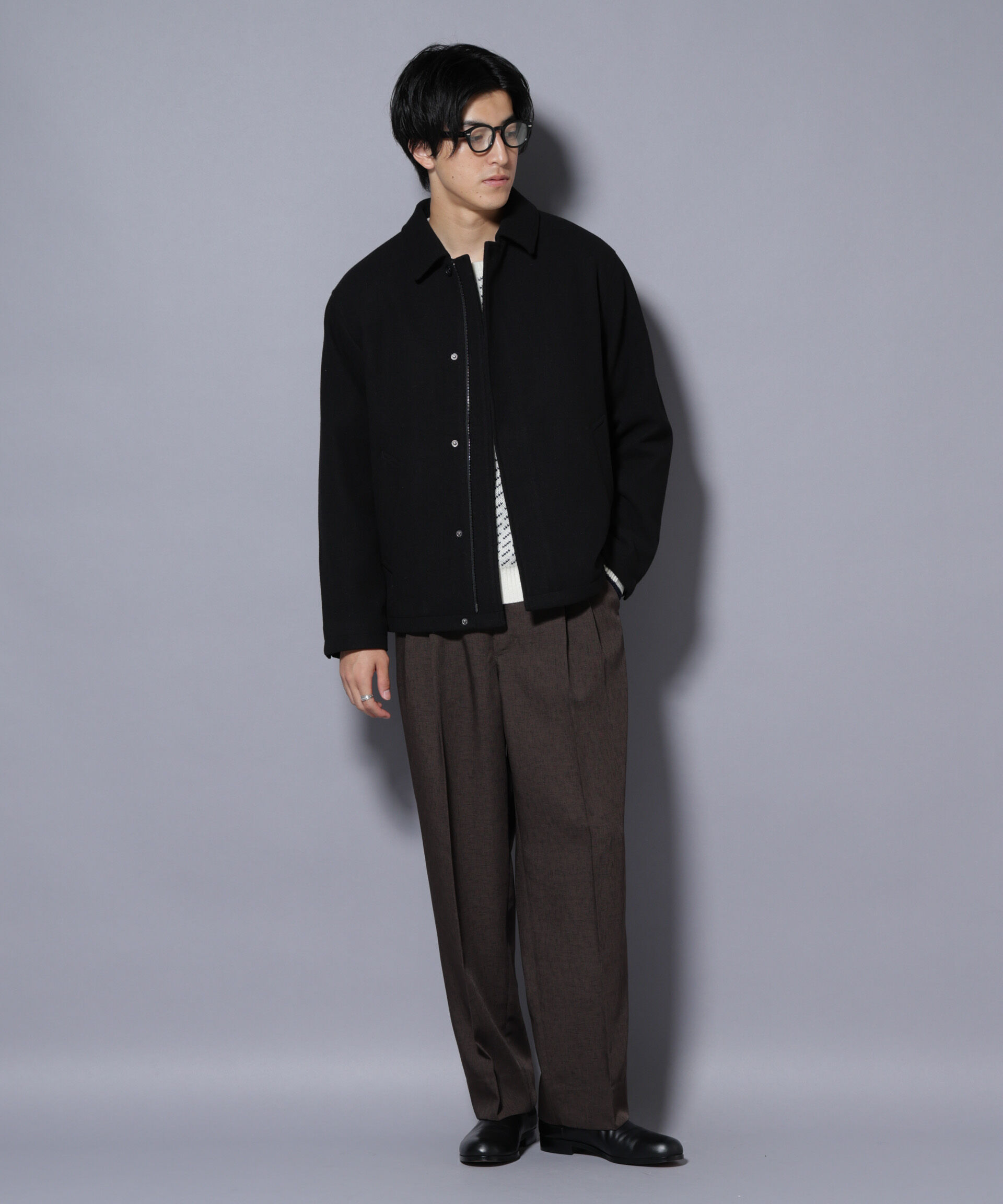 nano･universe「テックメルトンショートブルゾン」|ブルゾン・スタジャン|